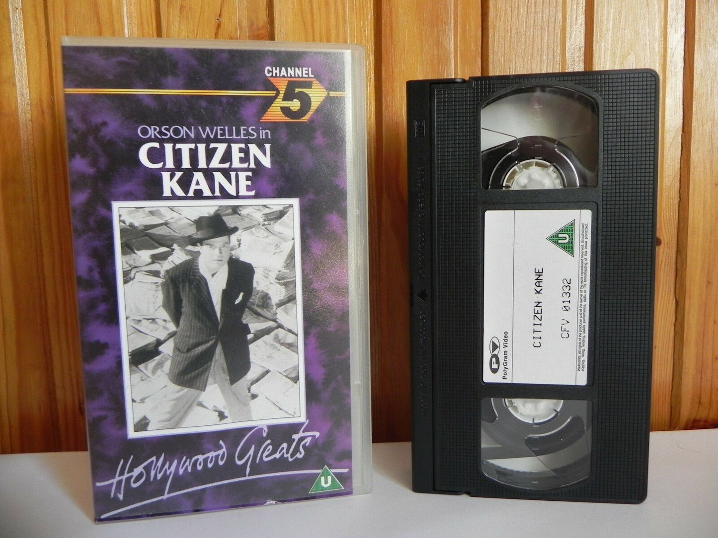 Citizen Kane - Channel 5 - Drama - Hollywood Greats - Orsen Welles - Pal VHS-