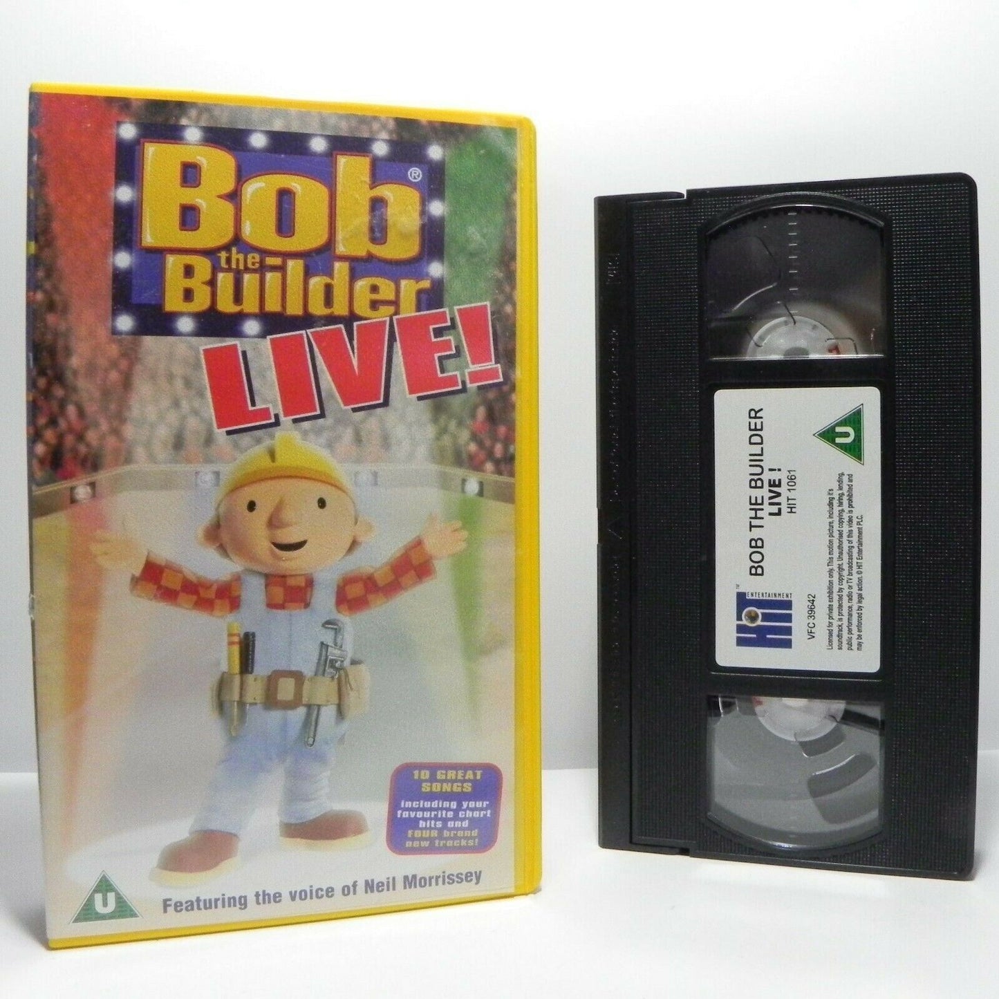 Bob The Builder: Live! - Sing And Dance - Fantastic Songs - Children's - Pal VHS-