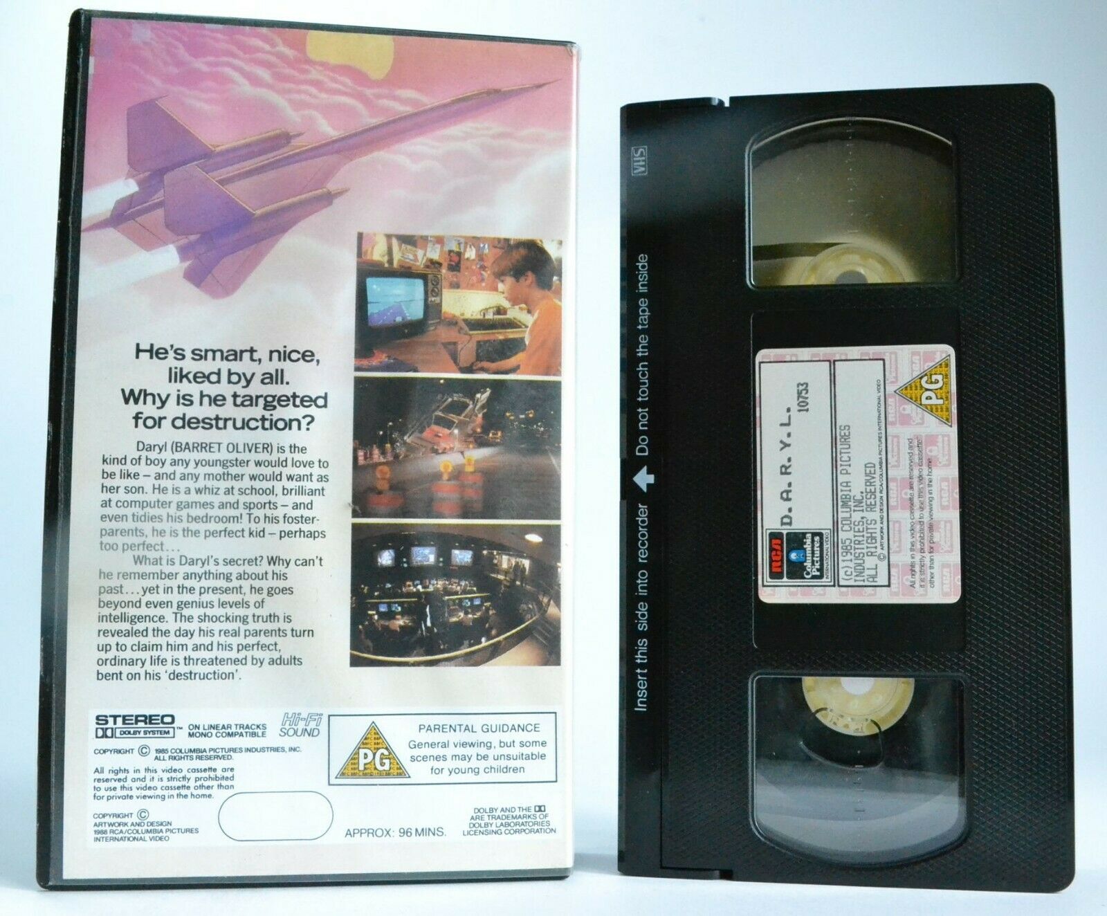 D.A.R.Y.L.(Daryl): Artificial Intelligence Experiment - Barret Oliver - Pal VHS-