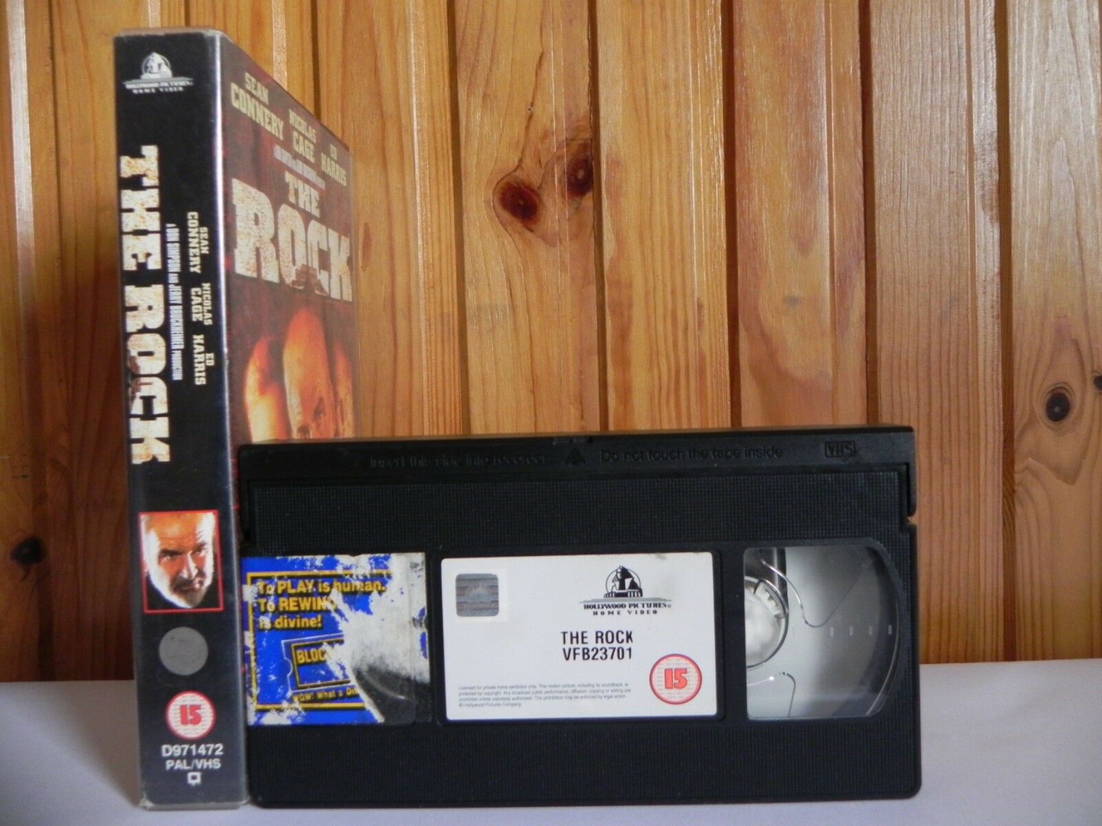 The Rock (1996); [Michael Bay]: Action - Large Box [Rental] Sean Connery - VHS-