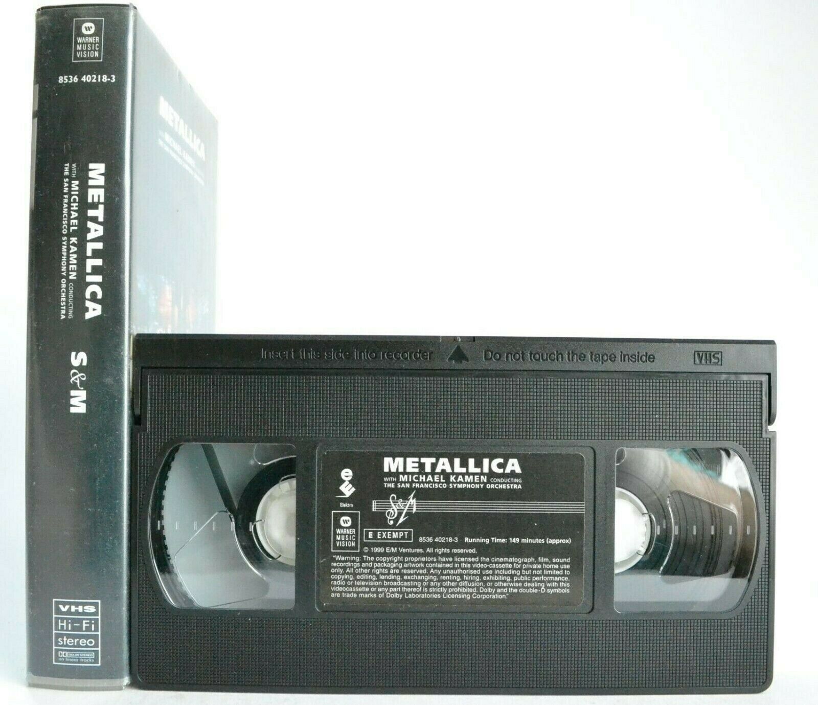 Metallica: S&M - Symphony Orchestra - Michael Kamen - 21 Songs - Music - Pal VHS-