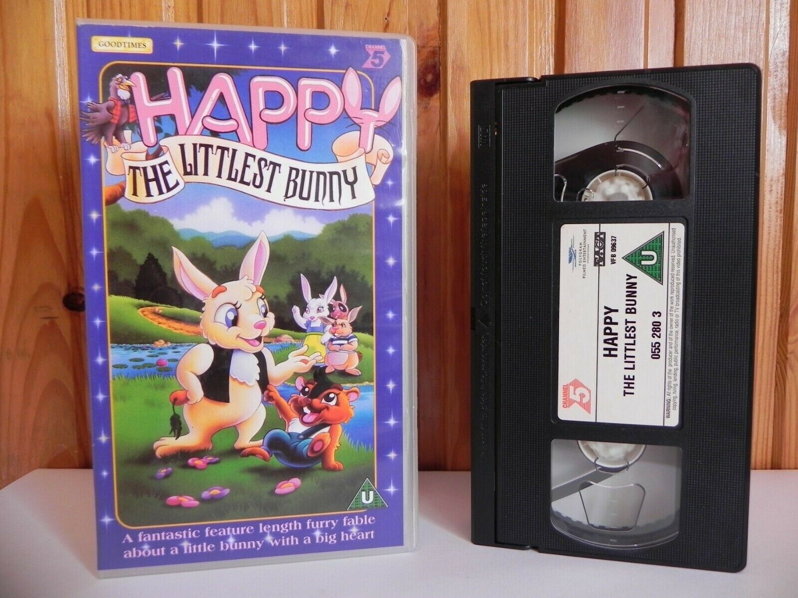 Happy The Littlest Bunny - Channel 5 - Animated - Adventures - Children's - VHS-