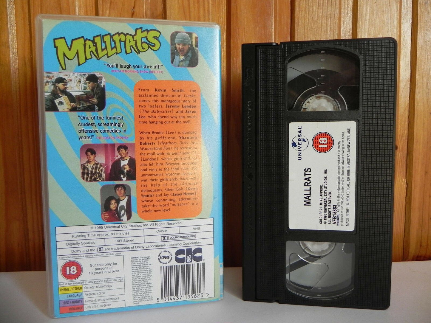 Mallrats - Universal - Comedy - Kevin Smith - Jason Lee - Jason Mewes - Pal VHS-
