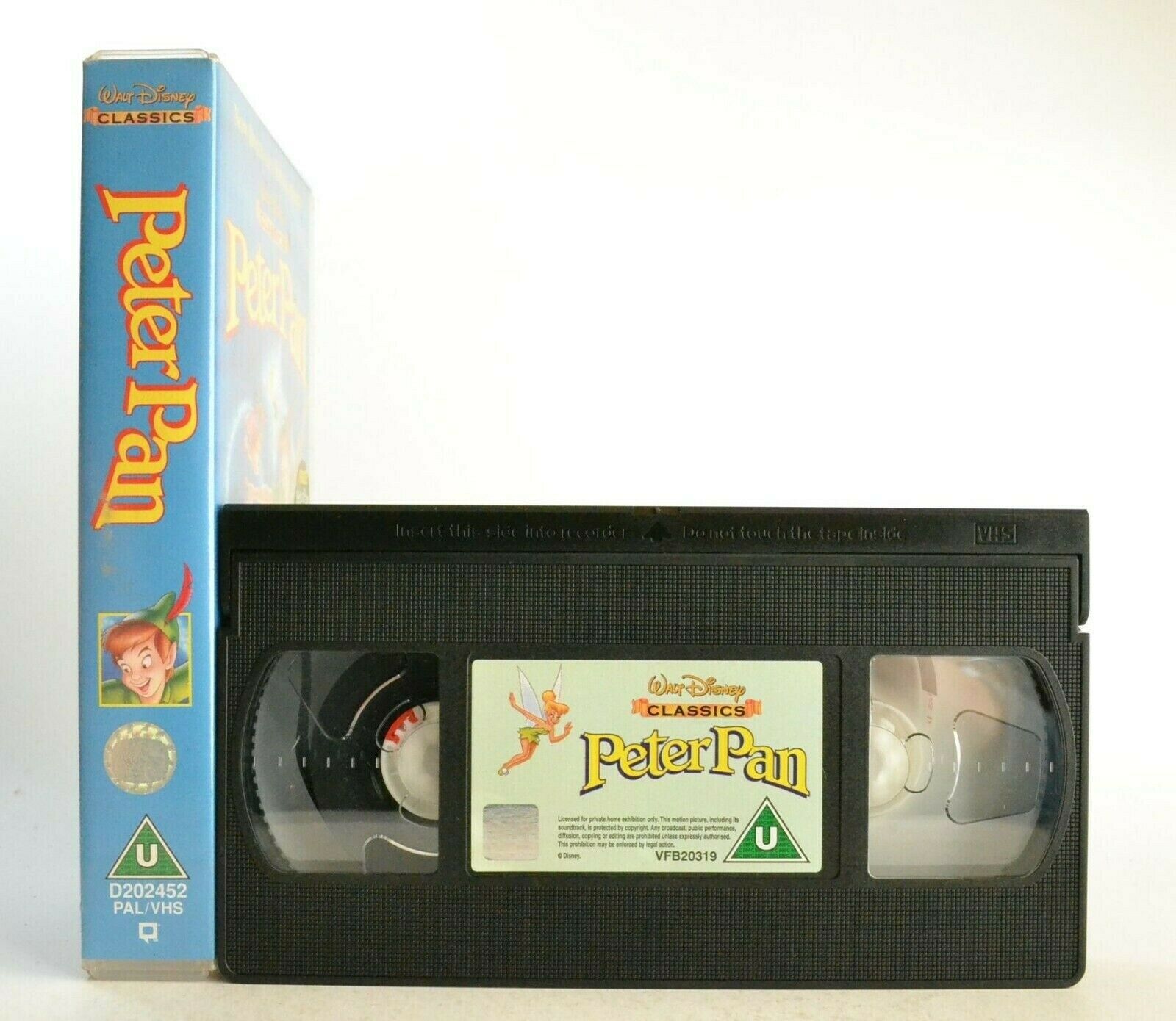 Peter Pan: Disney Classic (1953) - Digitally Remastered - Children's - Pal VHS-