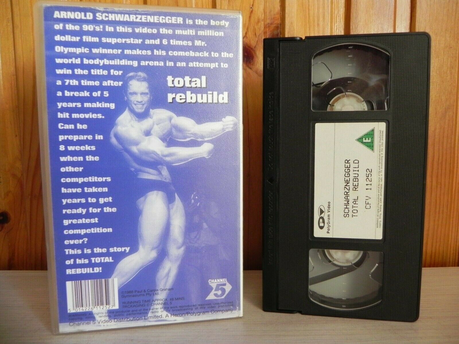 Arnold Schwarzenegger - Total Rebuild - 6 Times Mr Olympic - 1998 Pal VHS-