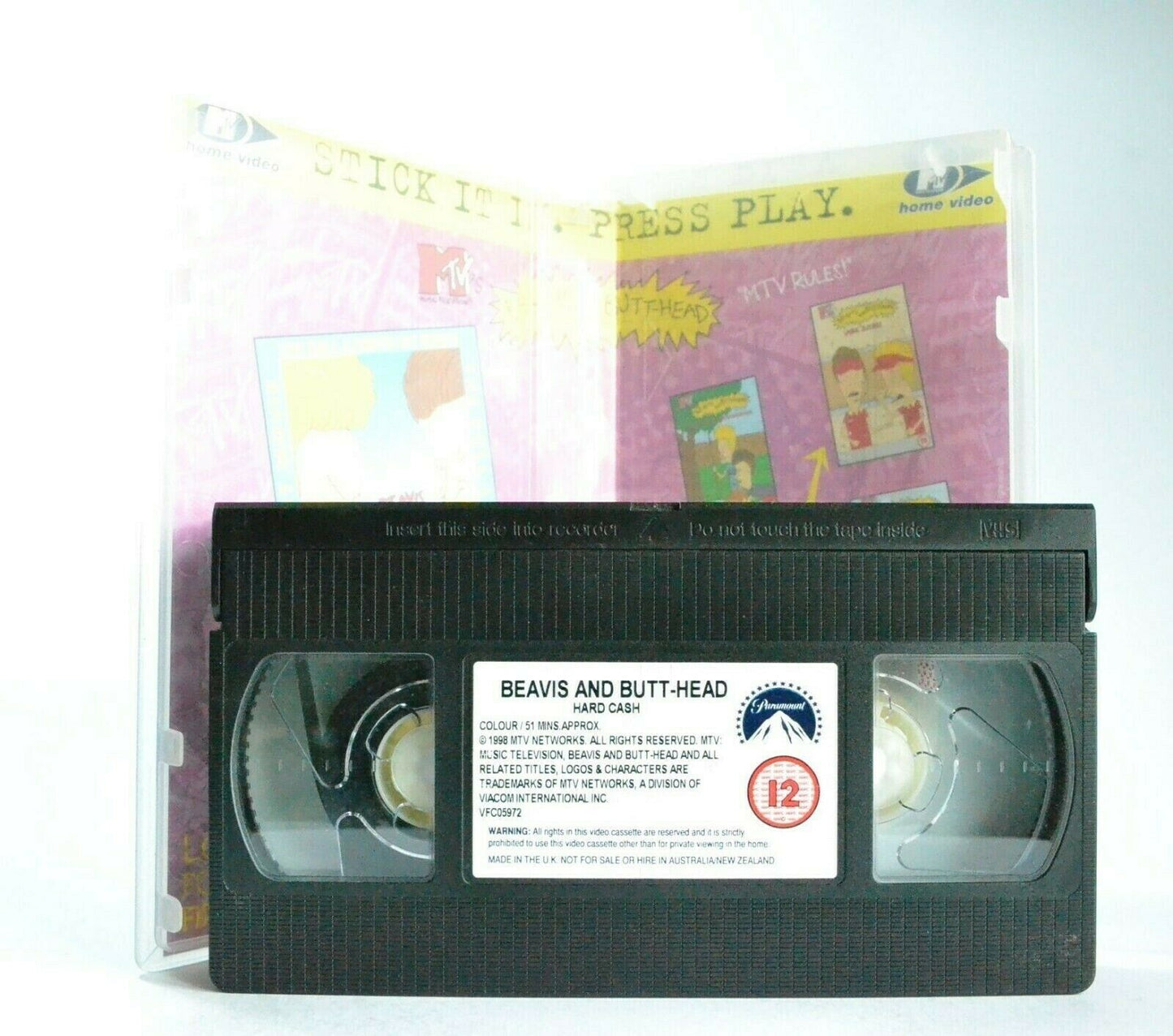 Beavis And Butt-Head: Hard Cash - Classic MTV Animation - Comedy - Pal VHS-