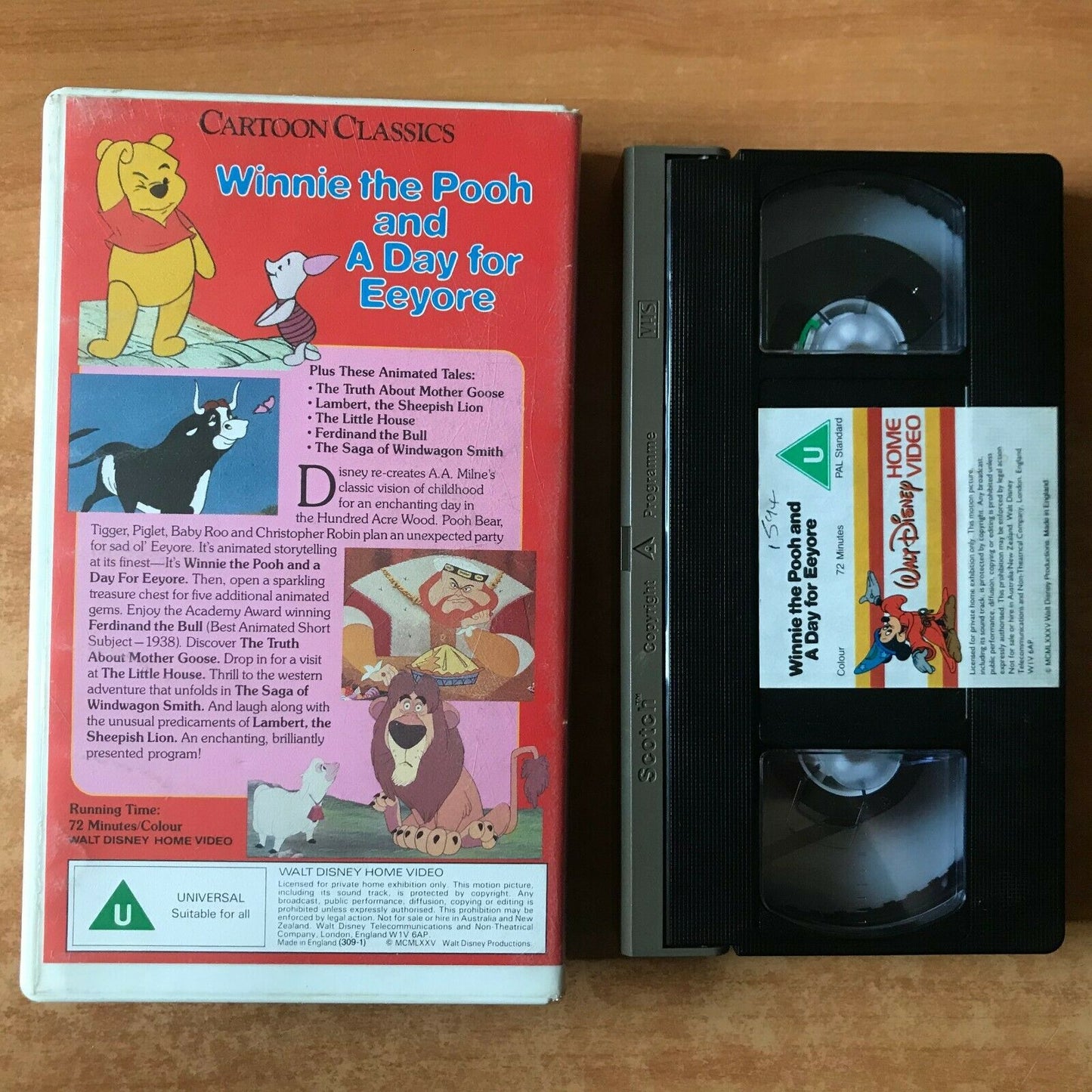 Winnie The Pooh: A Day For Eeyore; [Cartoon Classics] A. A. Milne - Kids - VHS-