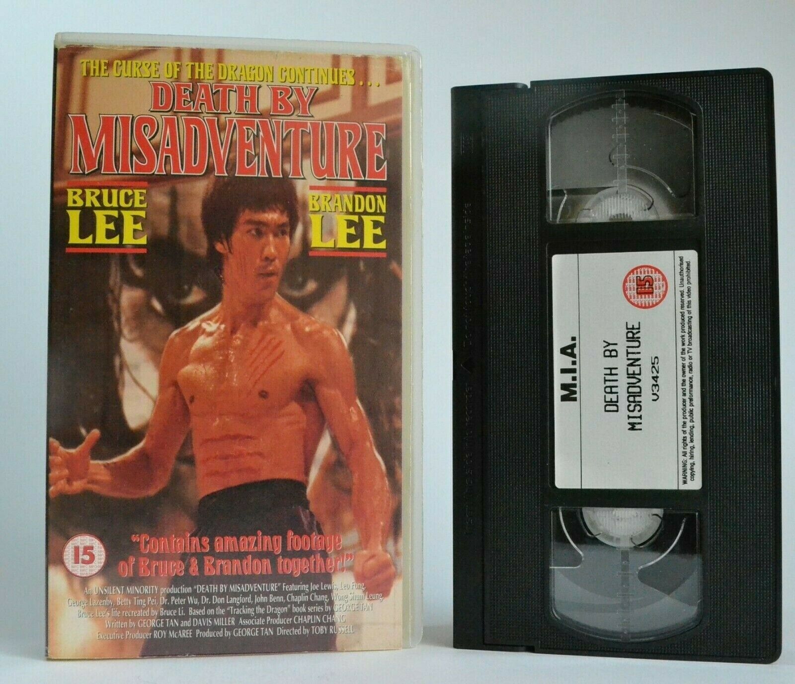 Death By Misadventure:Documentary - Martial Arts - Bruce Lee - Brandon Lee - VHS-