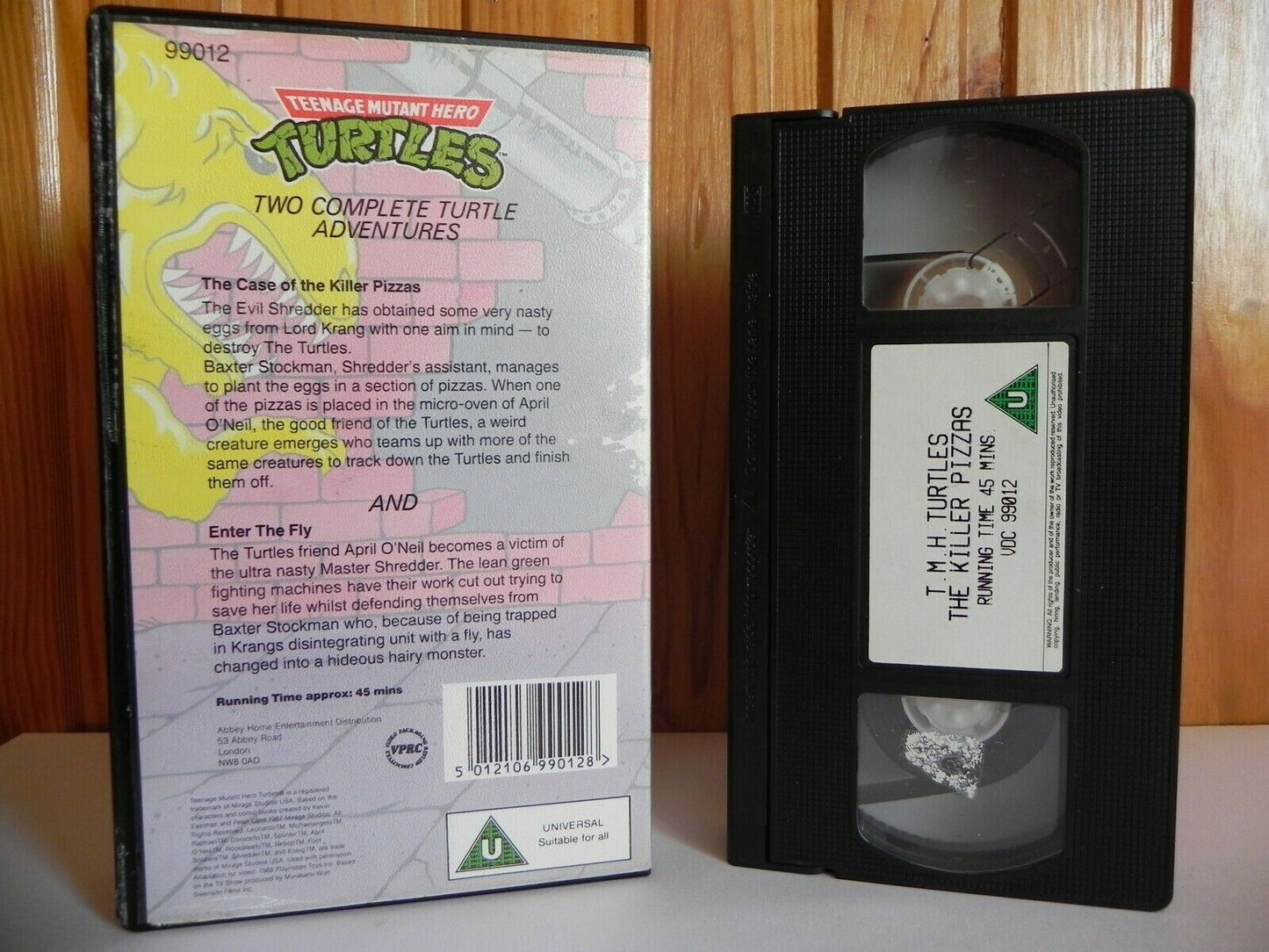 Teenage Mutant Hero Turtles: The Case Of The Killer Pizzas - Animated - Pal VHS-