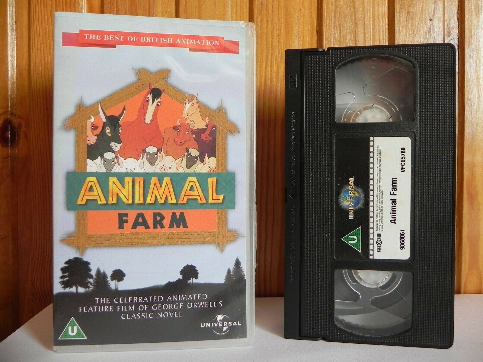 Animal Farm - Universal - The Best British Animation - Classic Novel - Pal VHS-