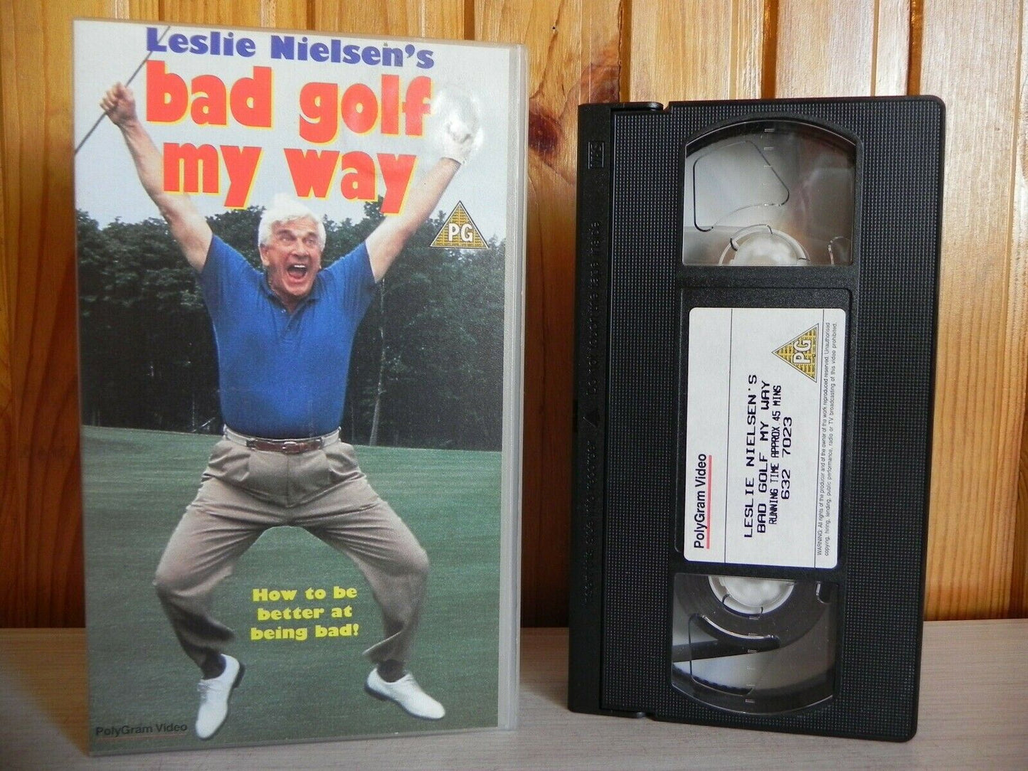 Leslie Nielsen's - Bad Golf My Way - How To Be Better At Being Bad - Pal VHS-