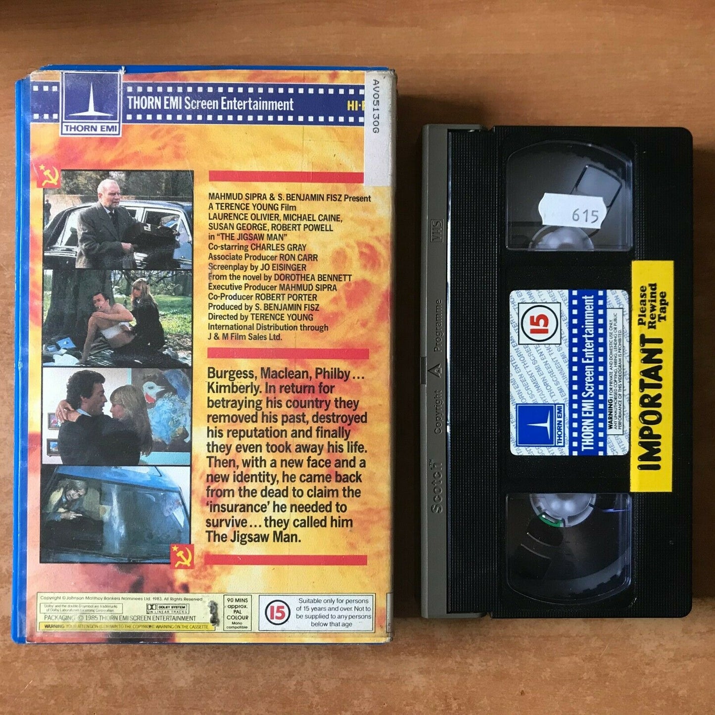 The Jigsaw Man; [Thorn EMI] Thriller - Big Box [Rental] Michael Caine - Pal VHS-