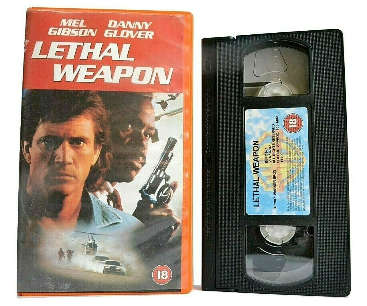 Lethal Weapon (1987): Explosive Buddy Cop Action - Mel Gibson/Danny Glover - VHS - Golden Class Movies LTD