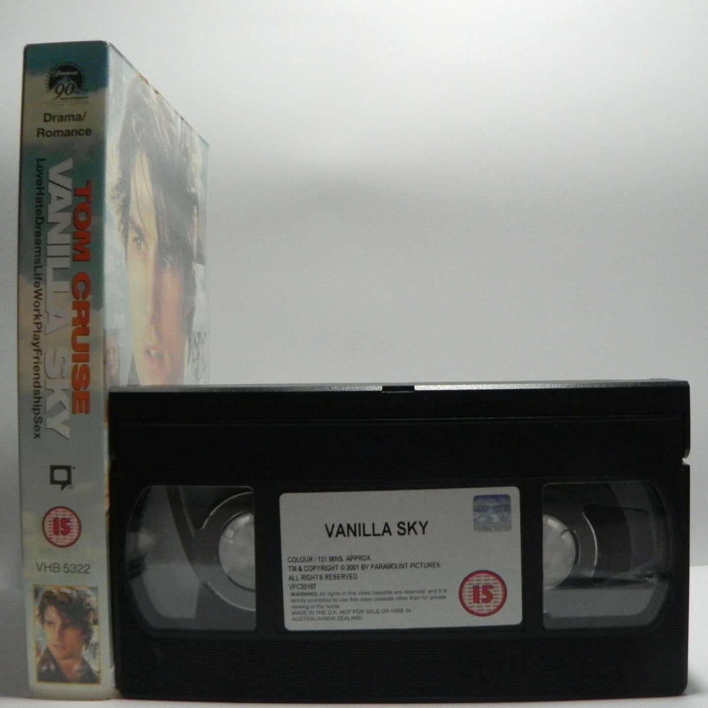 Vanilla Sky: Large Box - Sci-Fi Psychological Thriller - T.Cruise/C.Diaz - VHS-