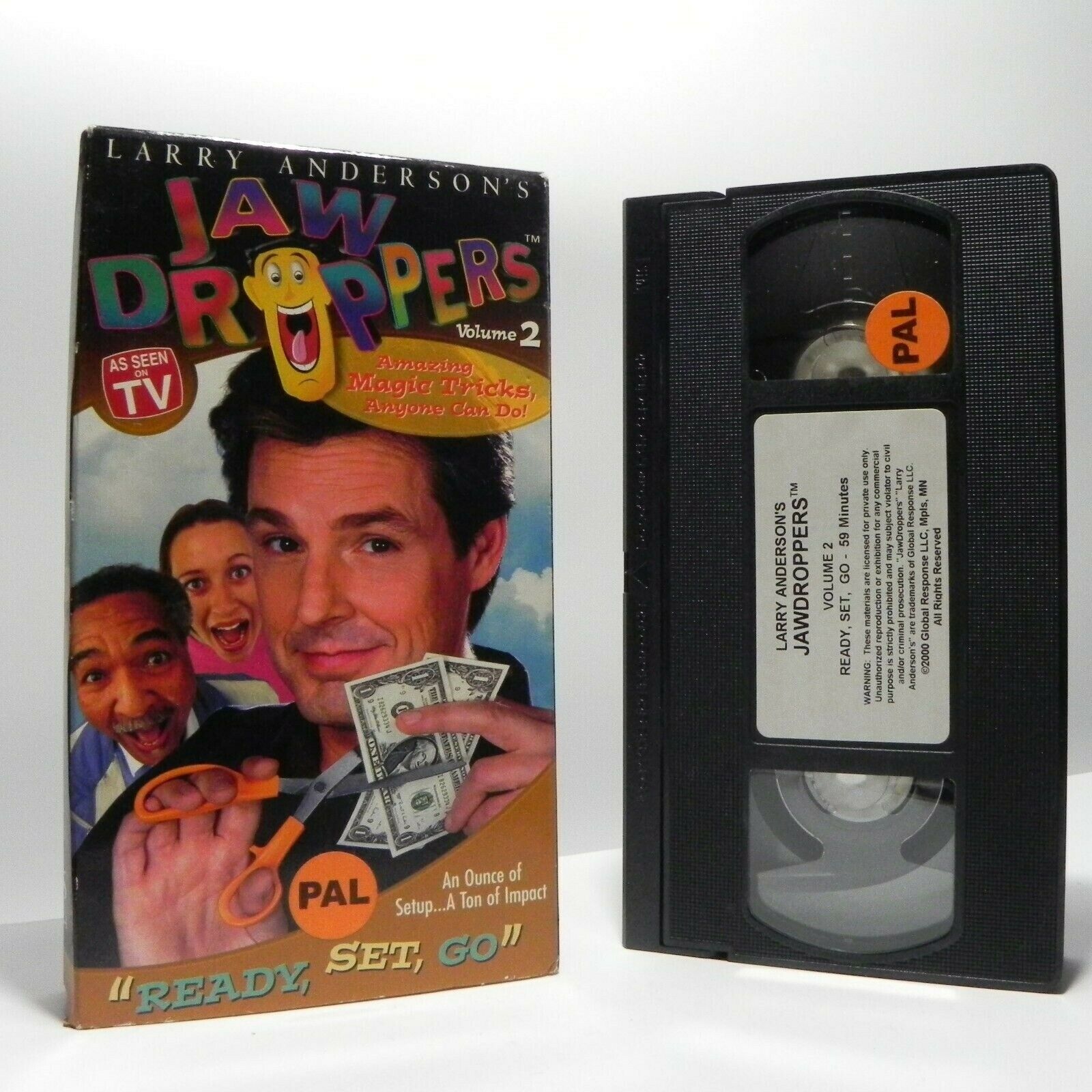Jaw Droppers Vol.2: Ready, Set, Go - Larry Anderson - Magic Tricks - Pal VHS-