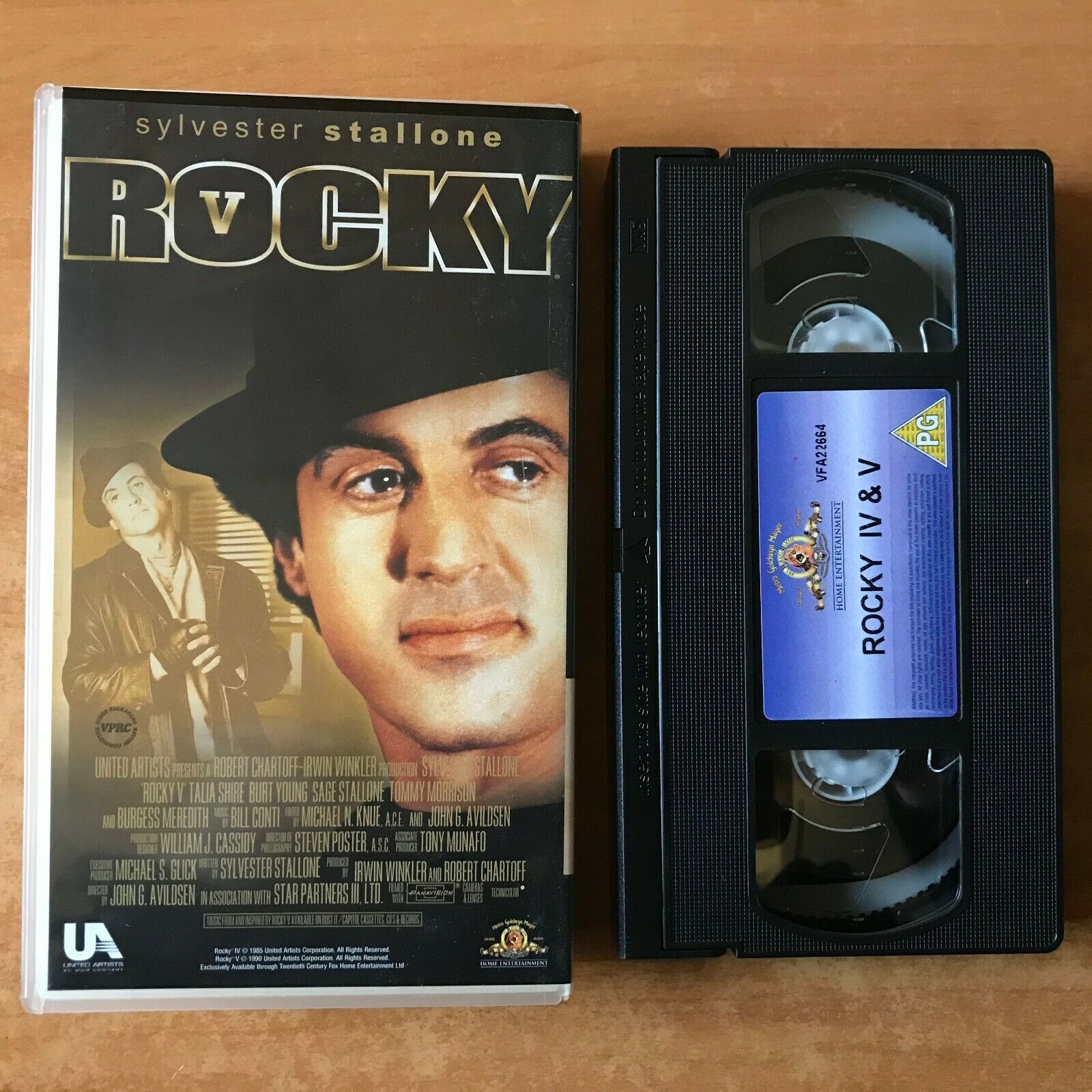 Rocky 4 / 5 : Stallone Vs. Lundgren - Sport Drama - Brigitte Nielsen - Pal VHS-