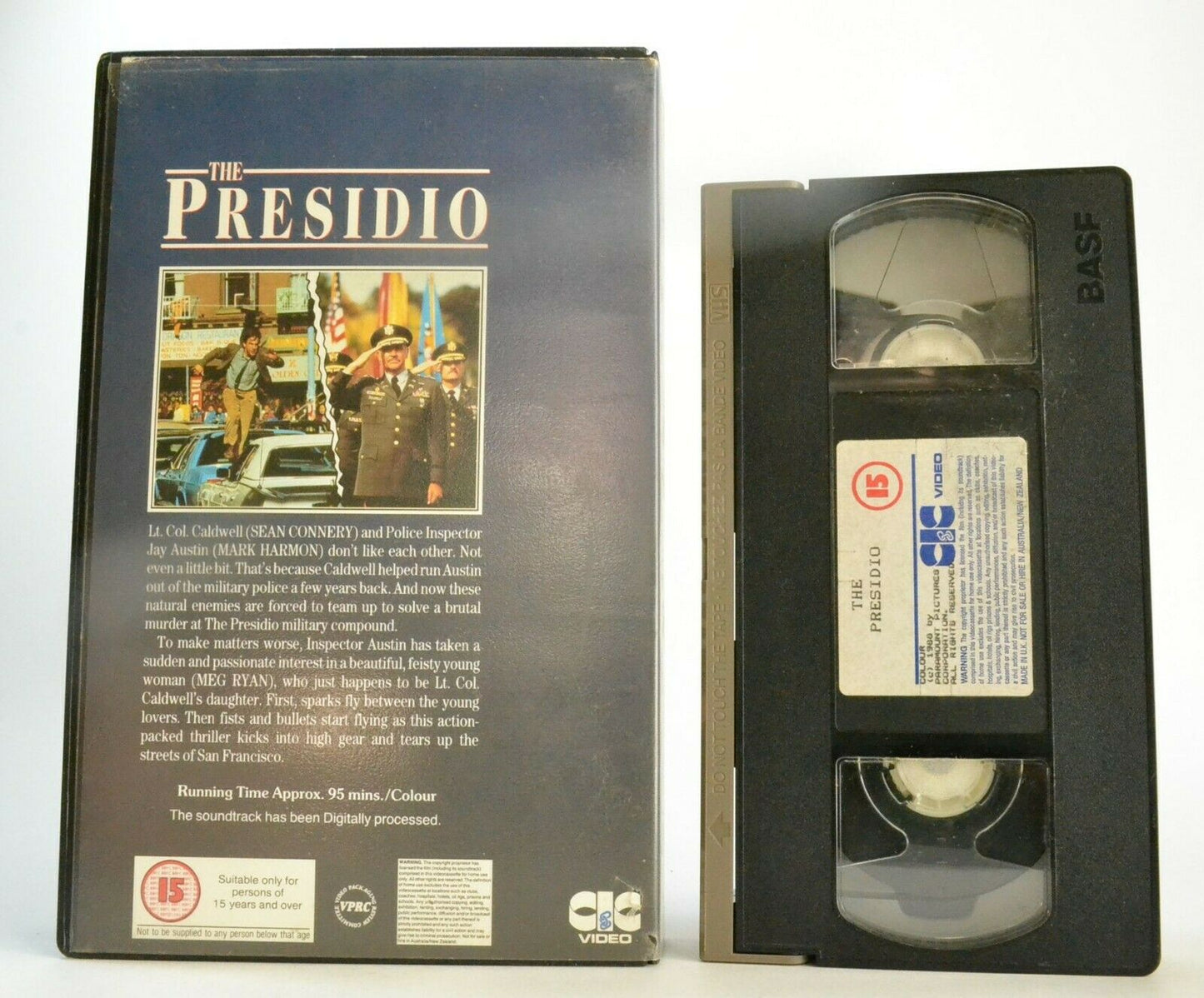 The Presidio (1988) - Police Drama - Large Box - Sean Connery/Meg Ryan - Pal VHS-