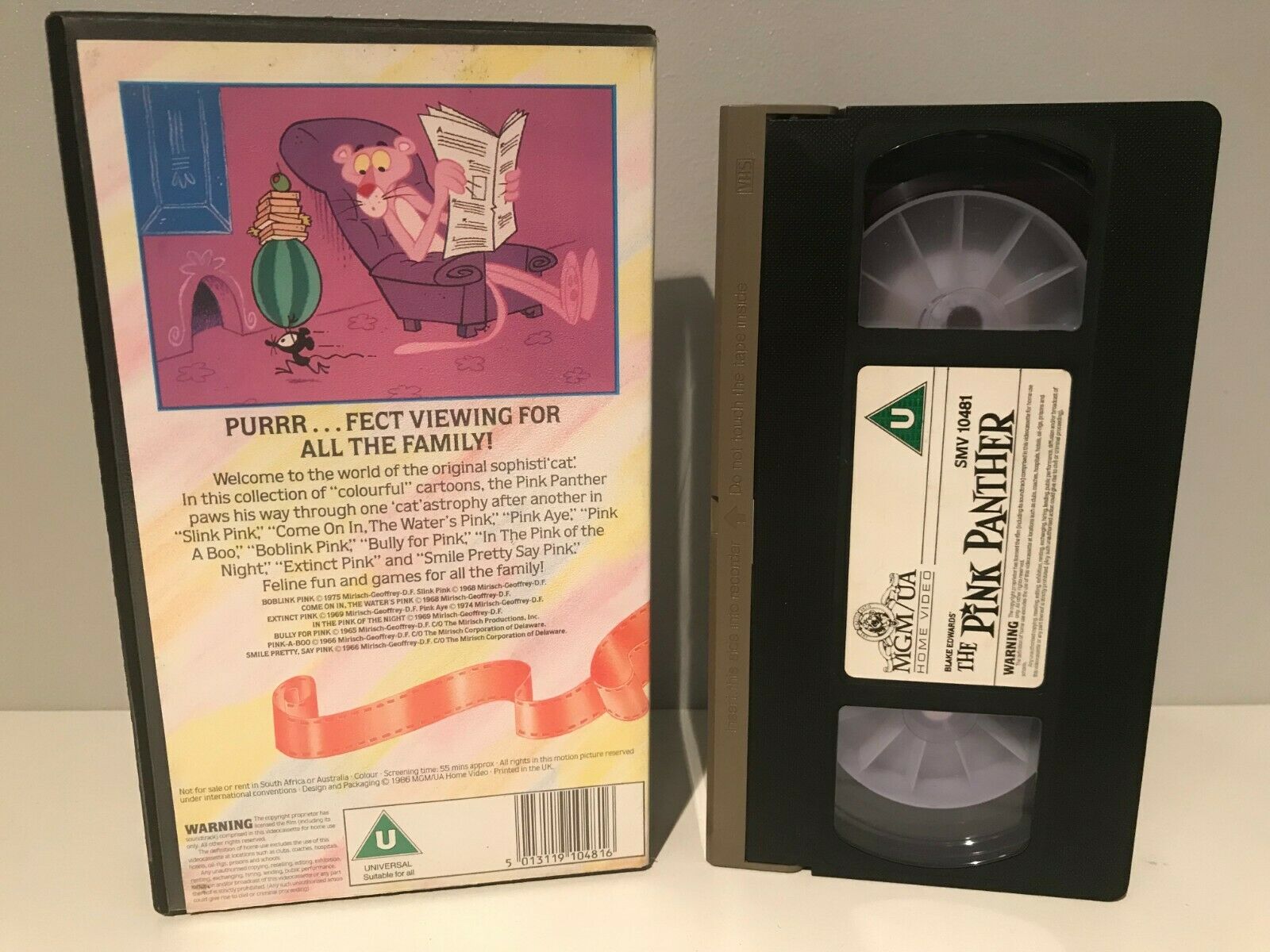 The Pink Panther (MGM/UA); [Henry Mancini] Animated - Children's - Pal VHS-