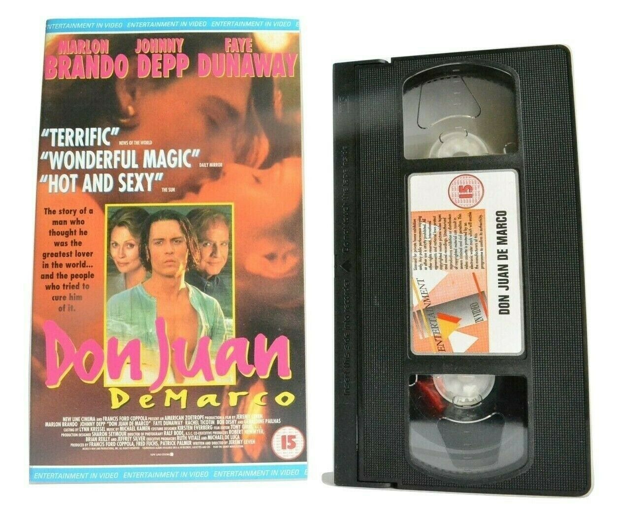 Don Juan de Marco (1994): Marlon Brando & Johnny Depp - Modern Romance - VHS-