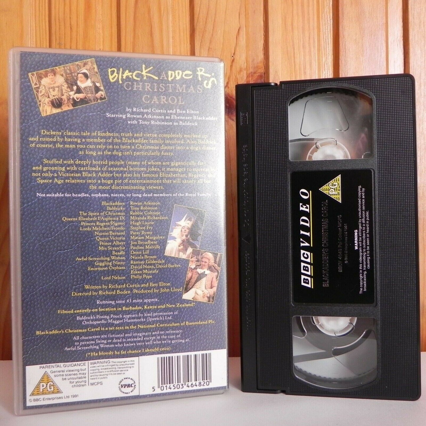 Black Adder's Christmas Carol - Comedy - Classic TV Series - Atkinson - Pal VHS-