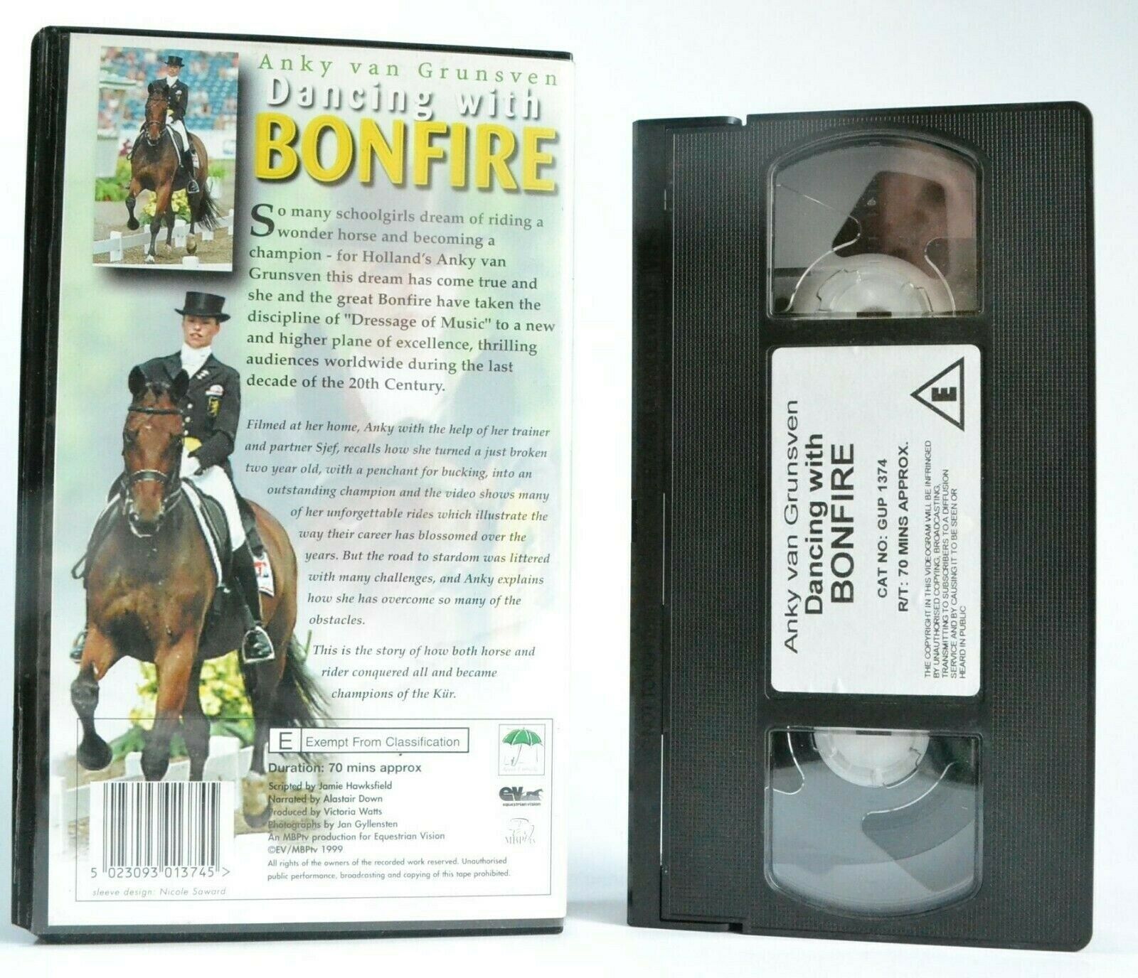 Dancing With Bonfire: By Anky Van Grunsven - Horse Riding Documentary - Pal VHS-
