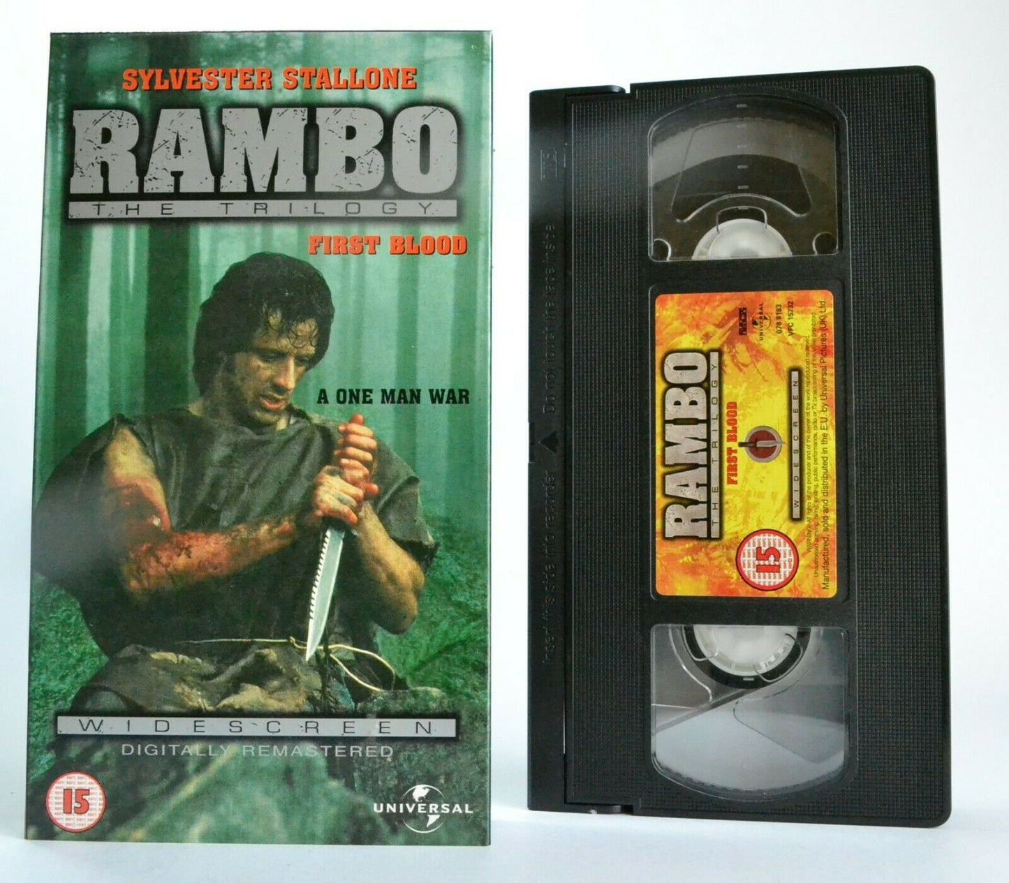 Rambo: First Blood - Digitally Remastered - Widescreen Action - S.Stallone - VHS-