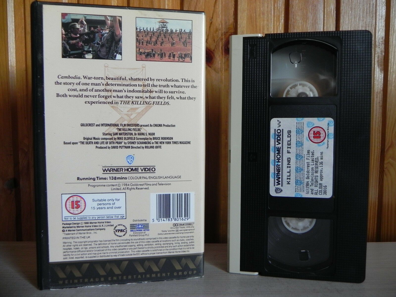 The Killing Fields - Warner Home Video - War - Drama - Sam Waterson - Pal VHS-