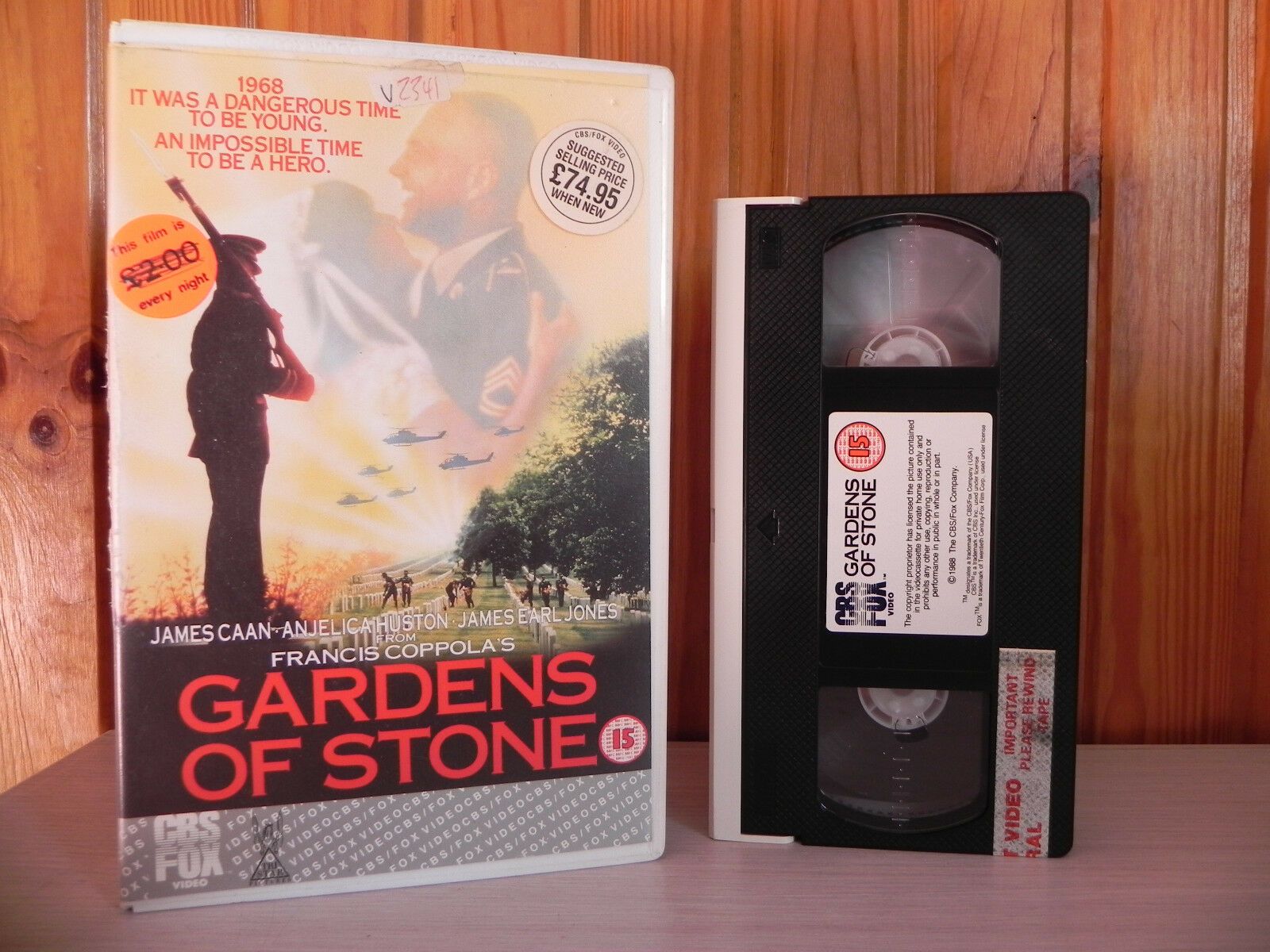 Gardens Of Stone (1988): War Drama; CBS/FOX Big Box [Rental] Francis Ford Coppola - Pal VHS-
