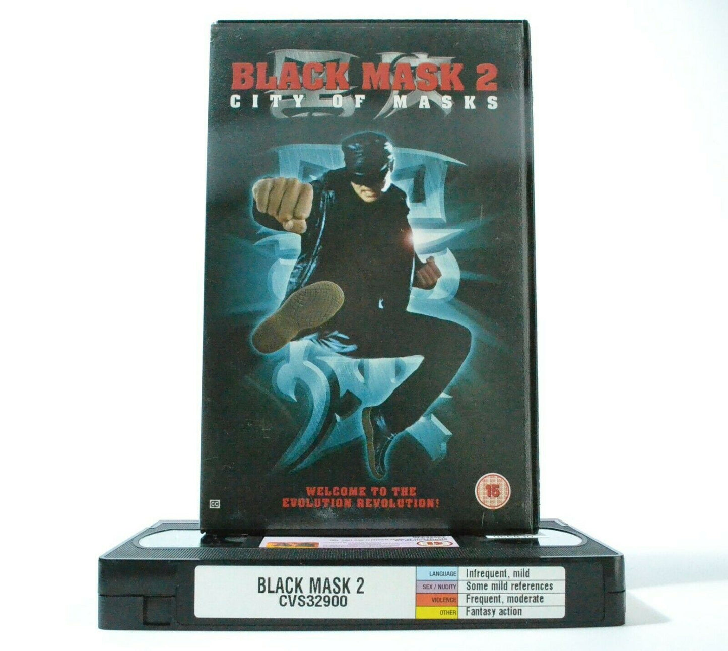 Black Mask 2:City Of Masks - Hong Kong Action Film - Large Box - Ex-Rental - VHS-