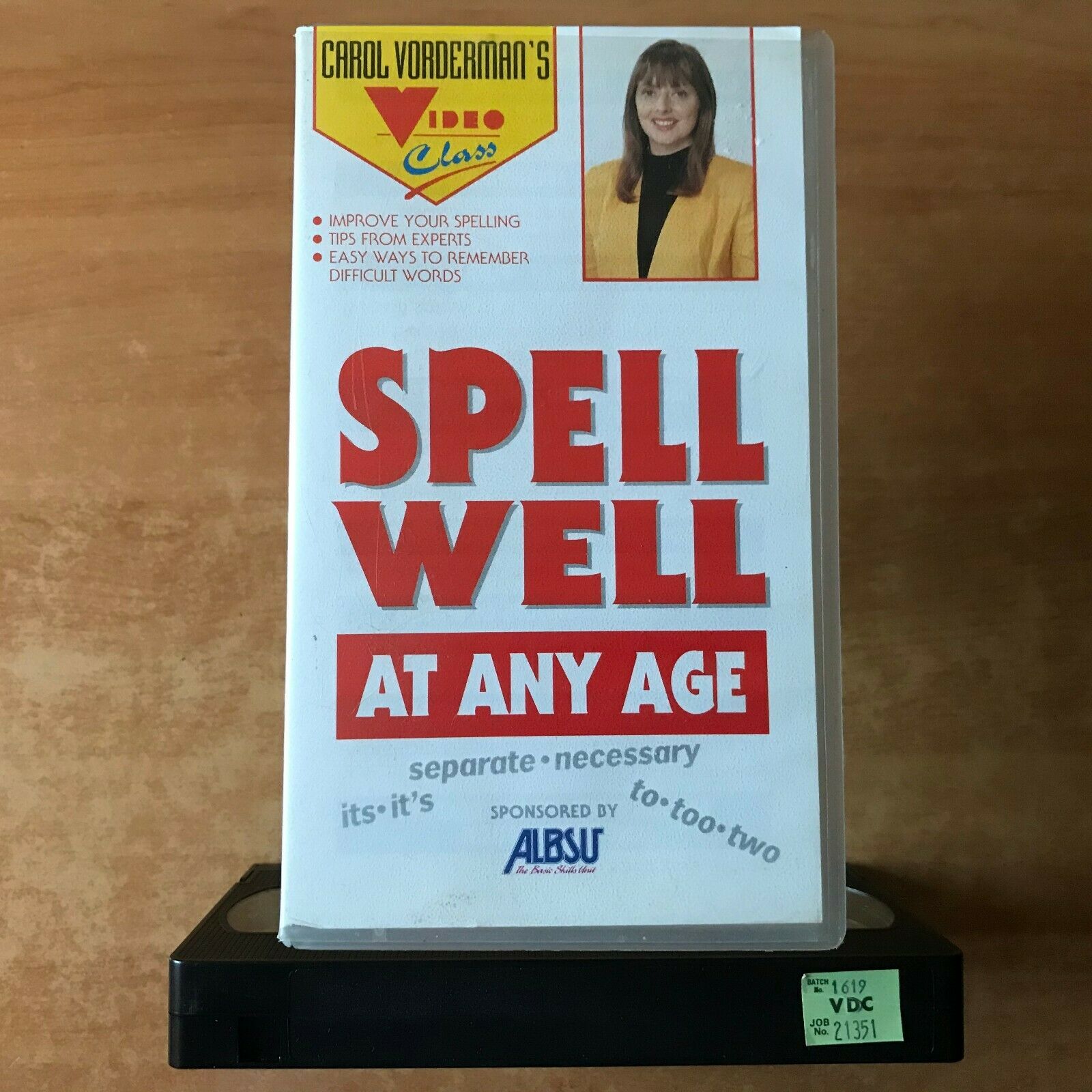Spell Well At Any Age; [Carol Vorderman] Educational - Learning - Kids - Pal VHS-