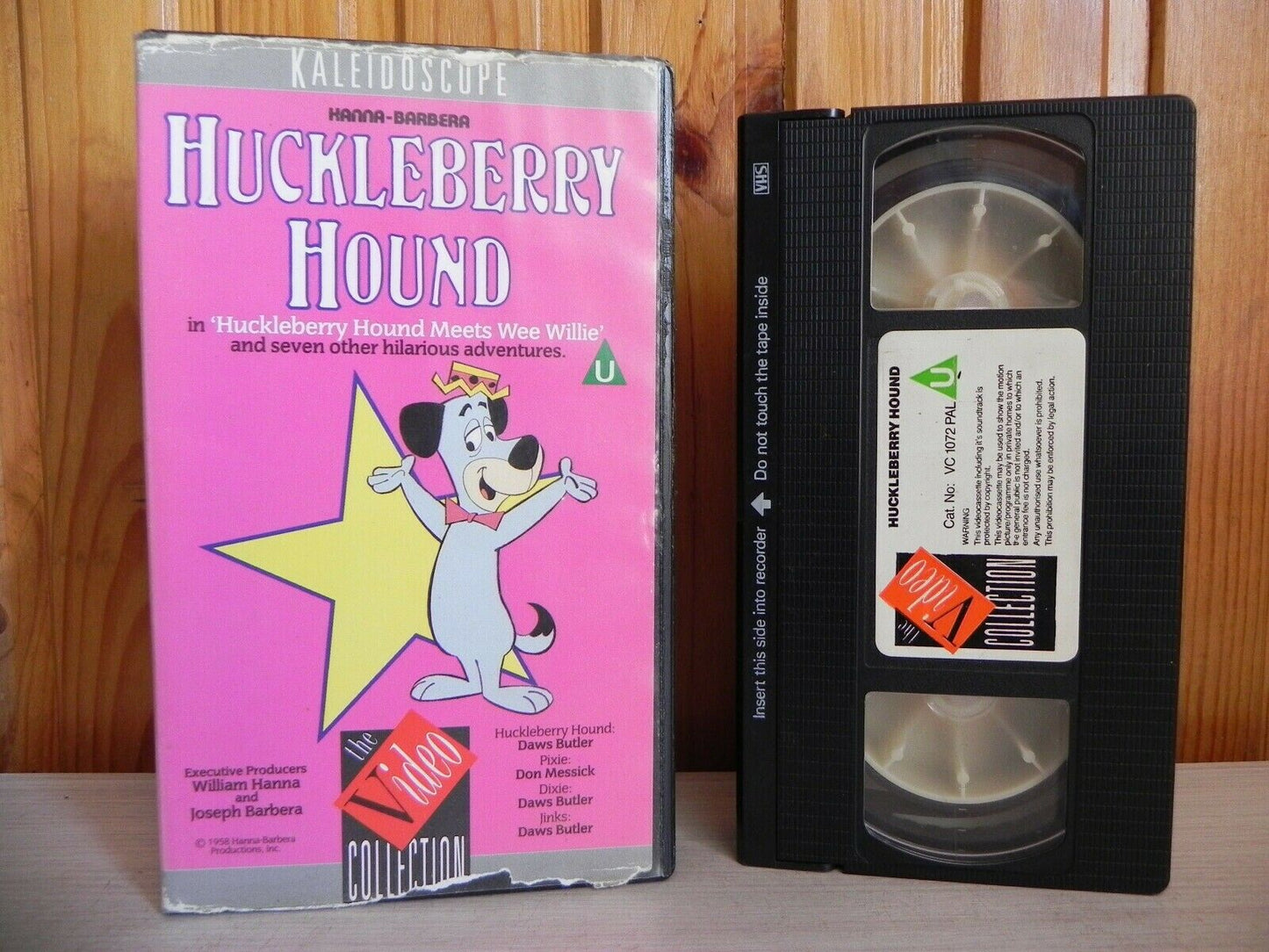 Huckelberry Hound Meets Wee Willie' - Hanna Barbera - Cartoon - Kids - Pal VHS-