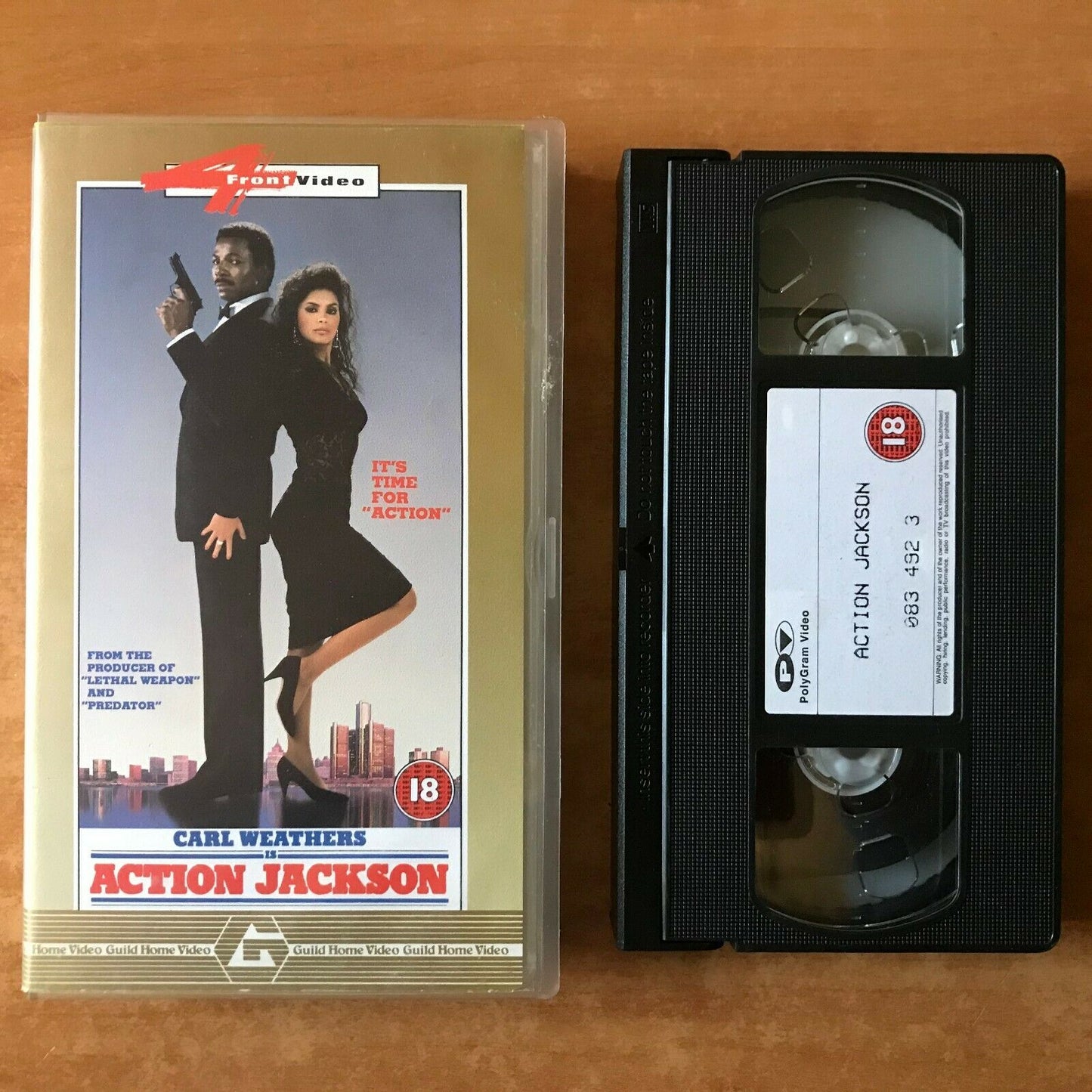 Action Jackson (1988): Detroit Action - Crime - Carl Weathers / Vanity - Pal VHS-