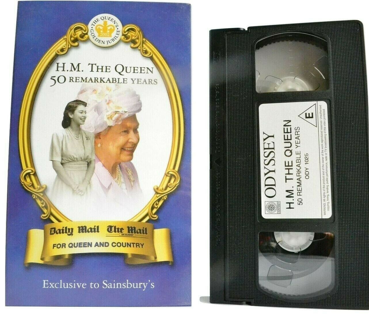H.M. The Queen 50 Remarkable Years [Queen Elizabeth] Golden Jubille - Pal VHS-