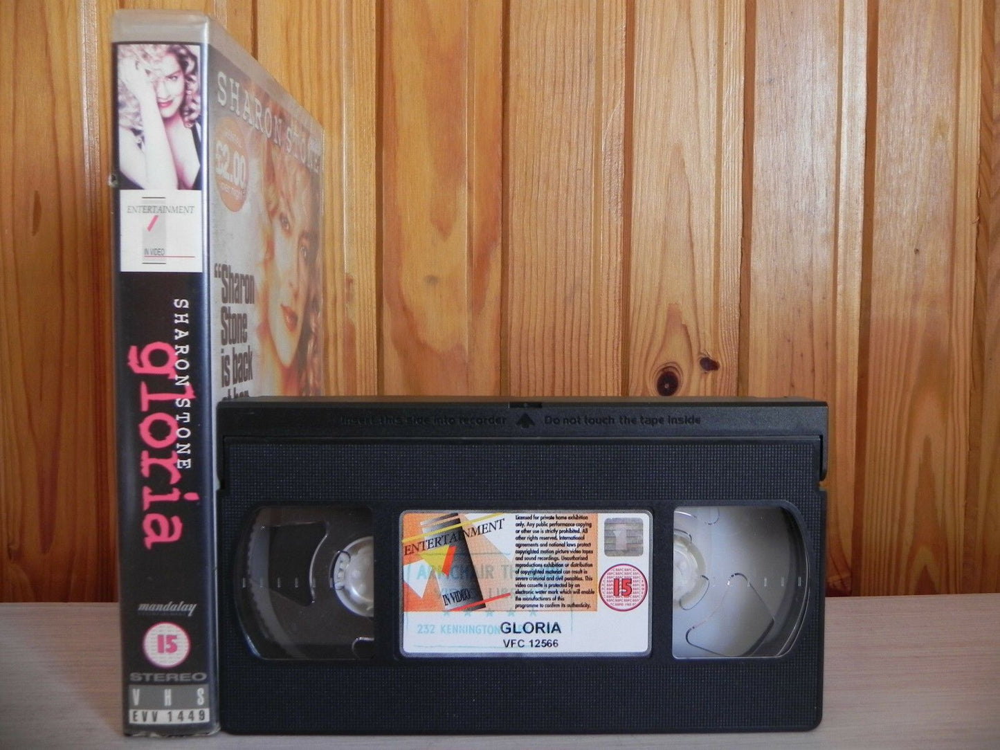 Gloria - Rare Sharon Stone Video - Big-Box - Ex-Rental - Mobster Drama - Pal VHS-