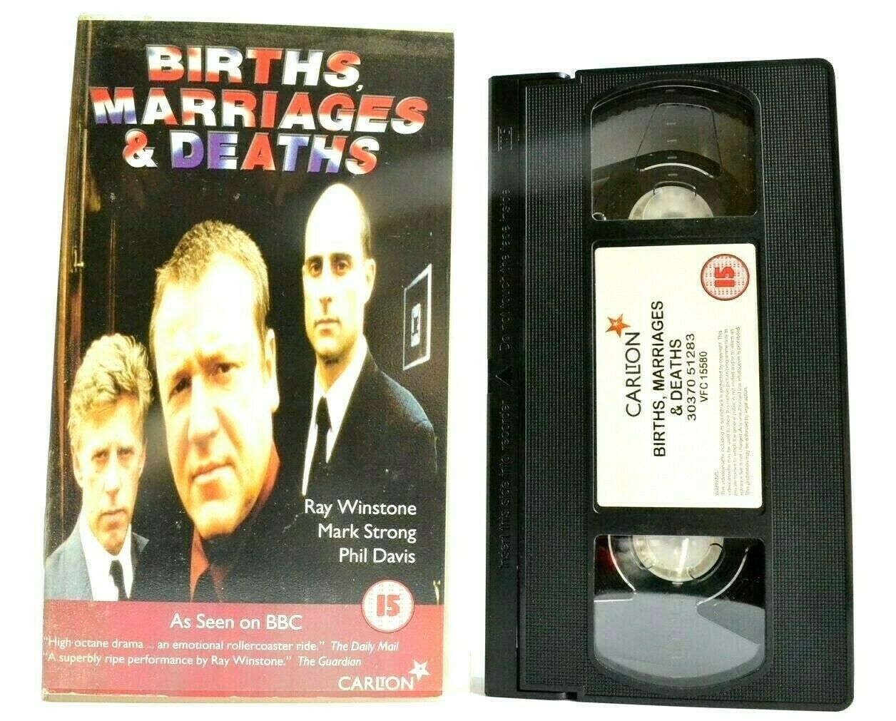 Births, Mariages And Deaths: (1999) T.V. Series - Drama - Ray Winstone - Pal VHS-