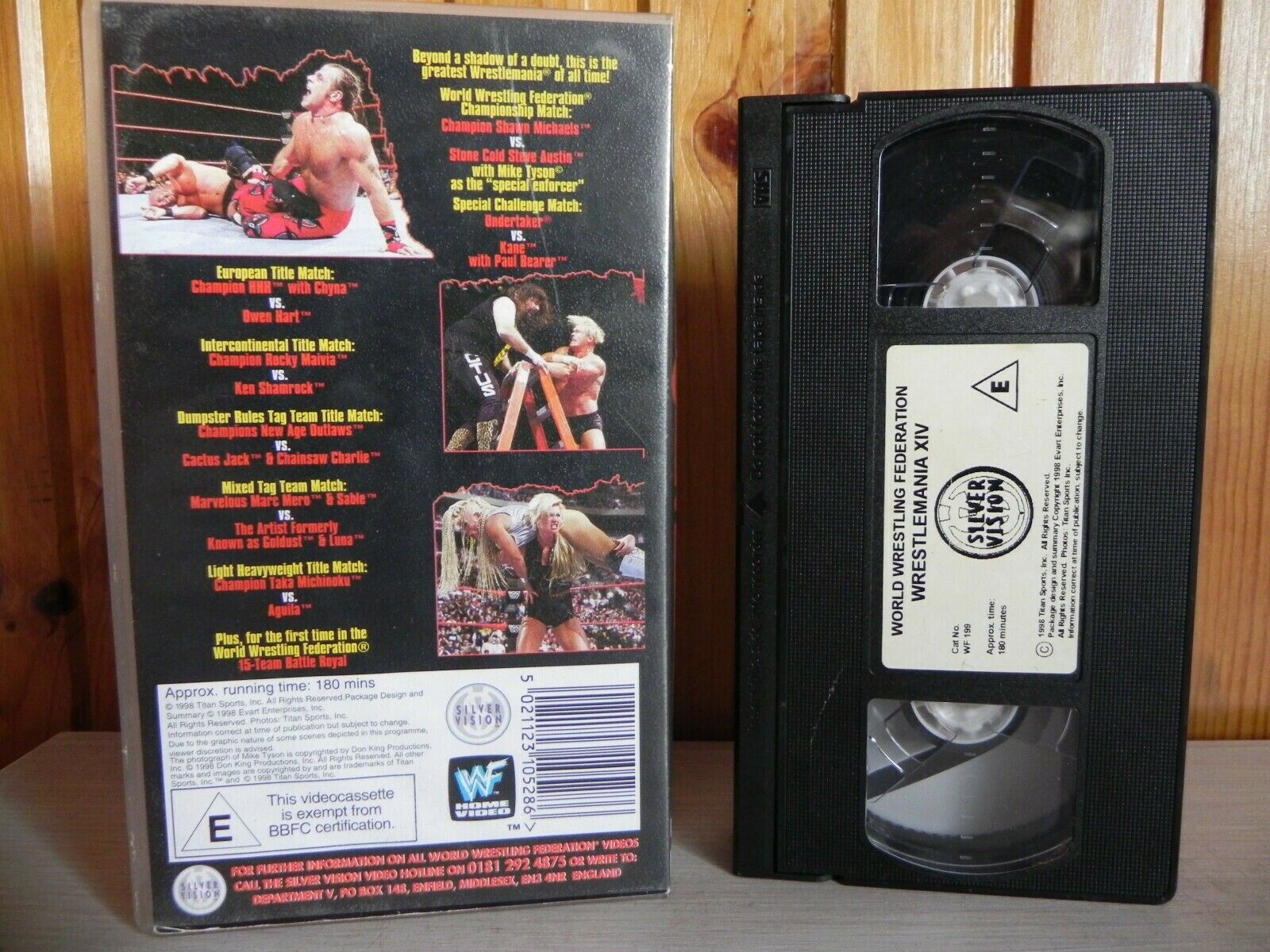 WrestleMania 14 - The Greatest Extravaganza Of All Time - Austin - Tyson - VHS-