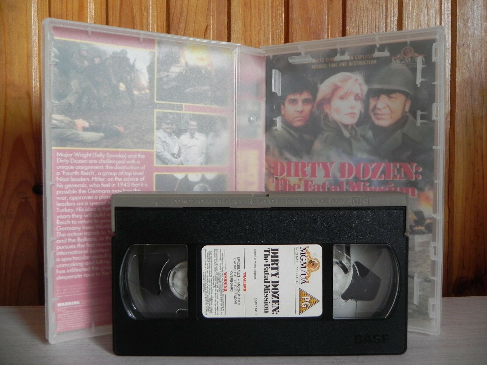 Dirty Dozen: The Fatal Mission - MGM/UA - Telly Savalas - Hunt Block - Pal VHS-