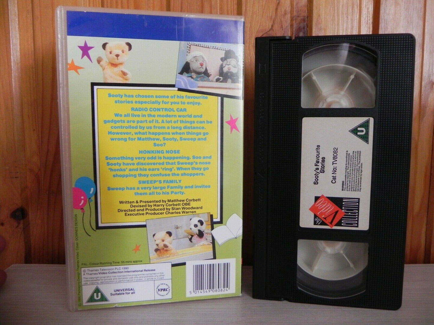 Sooty's Favourite Stories - 3 Of Sooty's Fav Stories - Thames - Kids Video - Vhs-