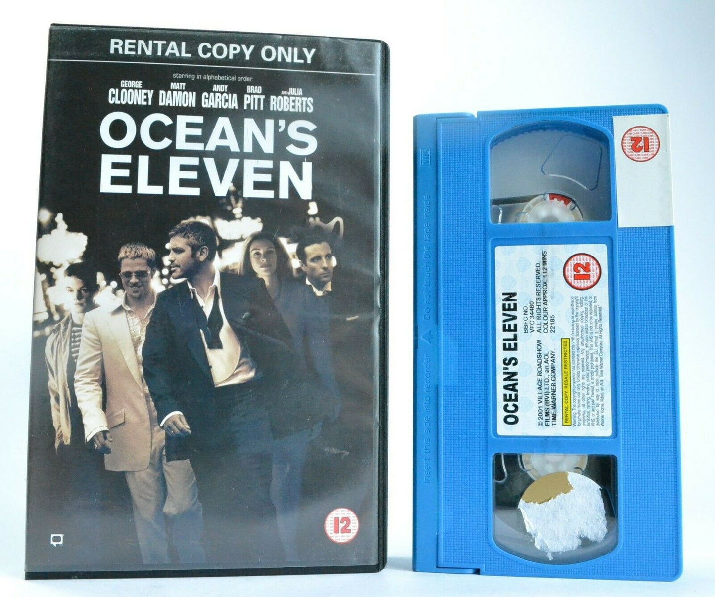 Ocean's Eleven (2001): Criminal Mastermind - Thriller - George Clooney - Pal VHS-