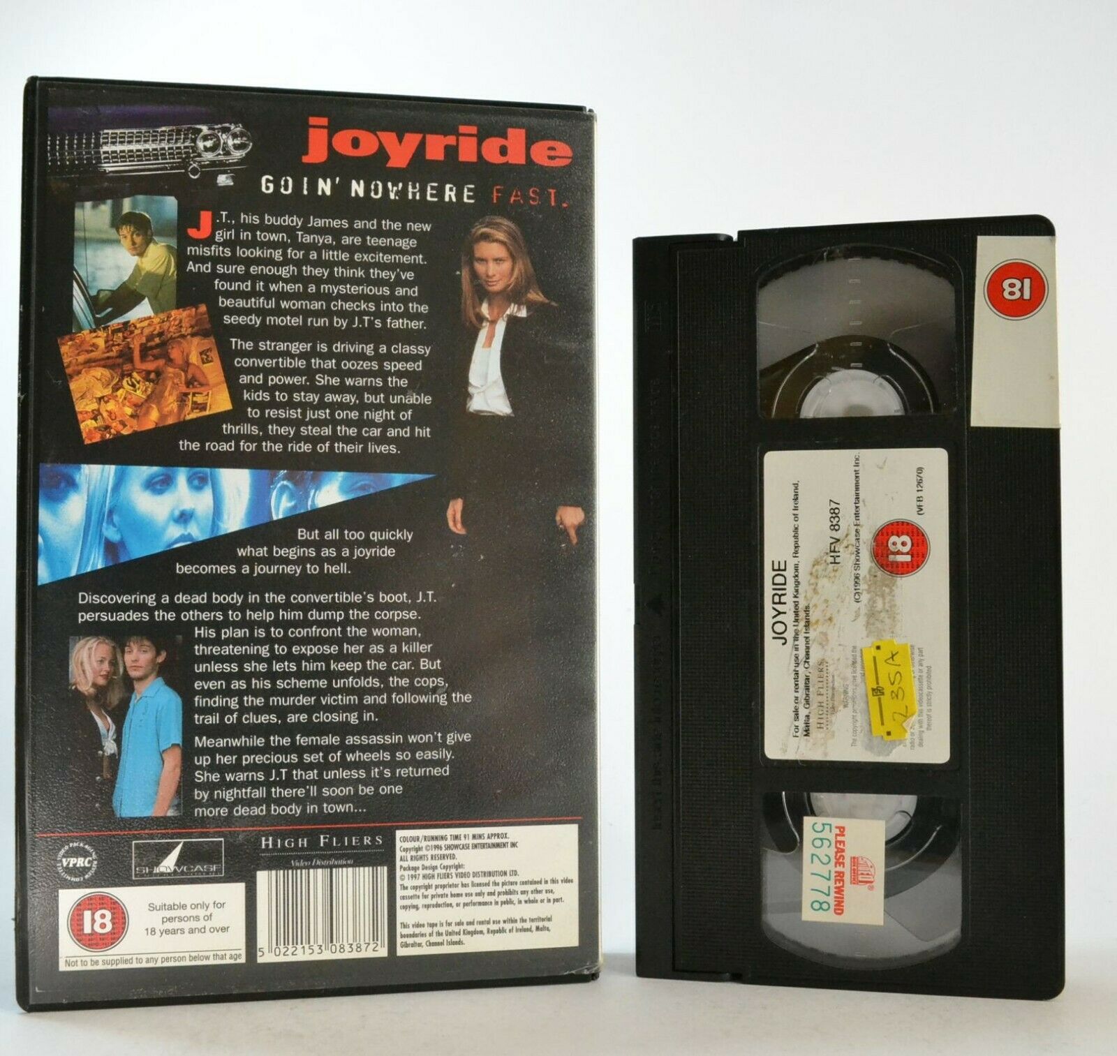 Joyride - American Crime Thriller - Ex-Rental - Tobey Maguire (1997) - Pal VHS-