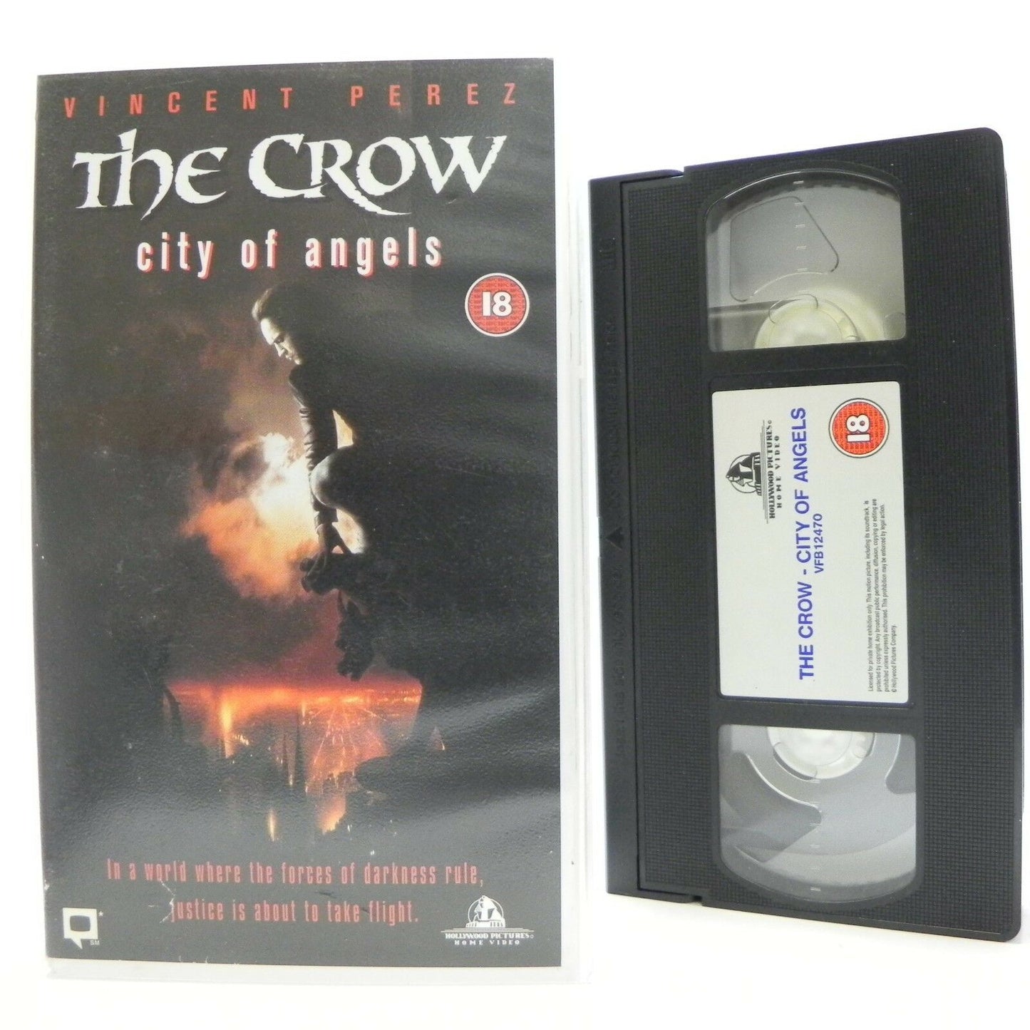 The Crow: City Of Angels - Sci-Fi/Fantasy - Vincent Perez/Mia Kirshner - Pal VHS-