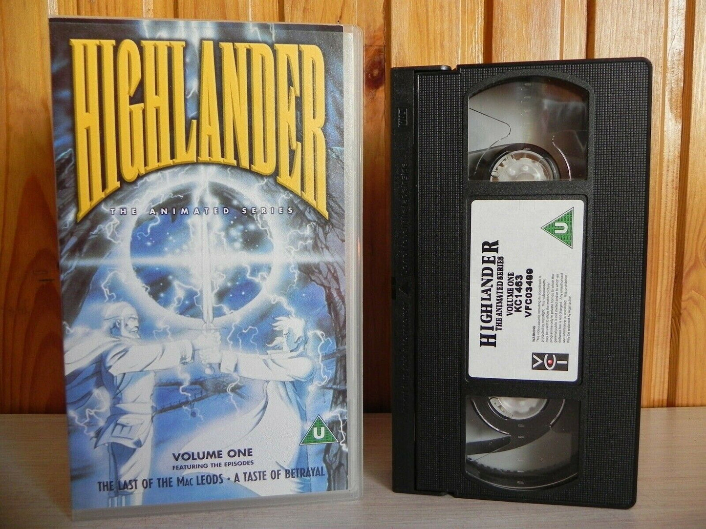 Highlander - The Animated Series - Volume 1 - Two Episodes - Kids - Pal VHS-