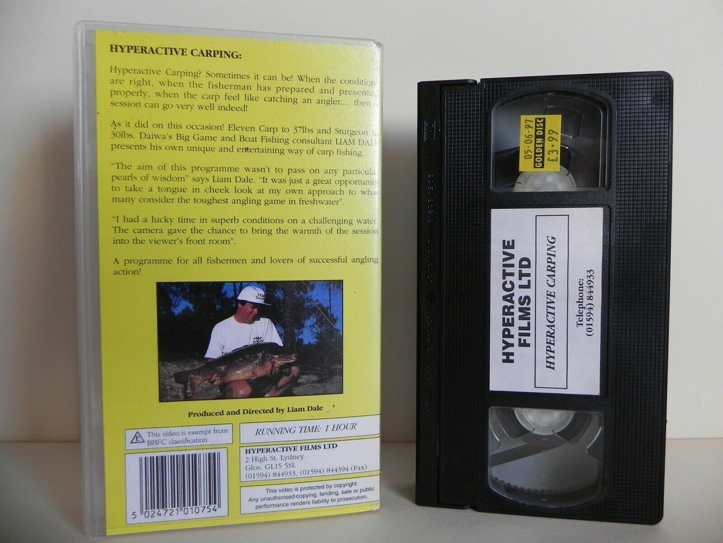 Hyperactive Carping - Fishing - Liam Dale - Programme For All Fishermen - VHS-