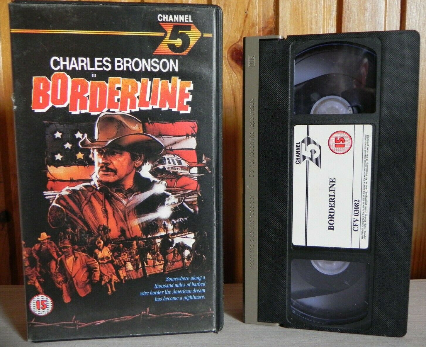 Borderline - Channel 5 - Charles Bronson - Bruno Kirby - Benito Morales - VHS-