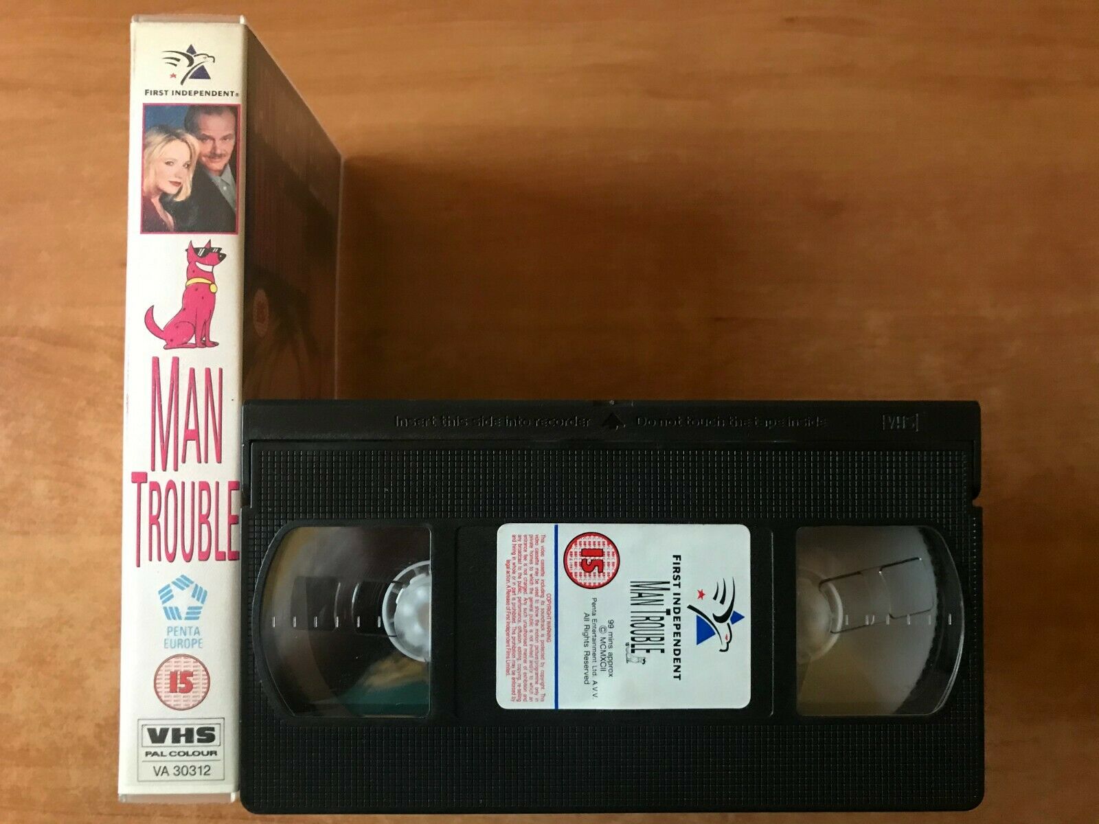 Man Trouble (1992): Romantic Comedy - Jack Nicholson / Ellen Barkin - Pal VHS-