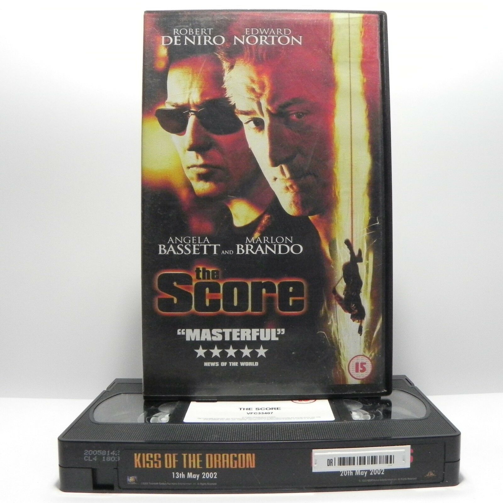 The Score: (2001) Crime Drama - Large Box - R.De Niro/E.Norton/M.Brando - VHS-