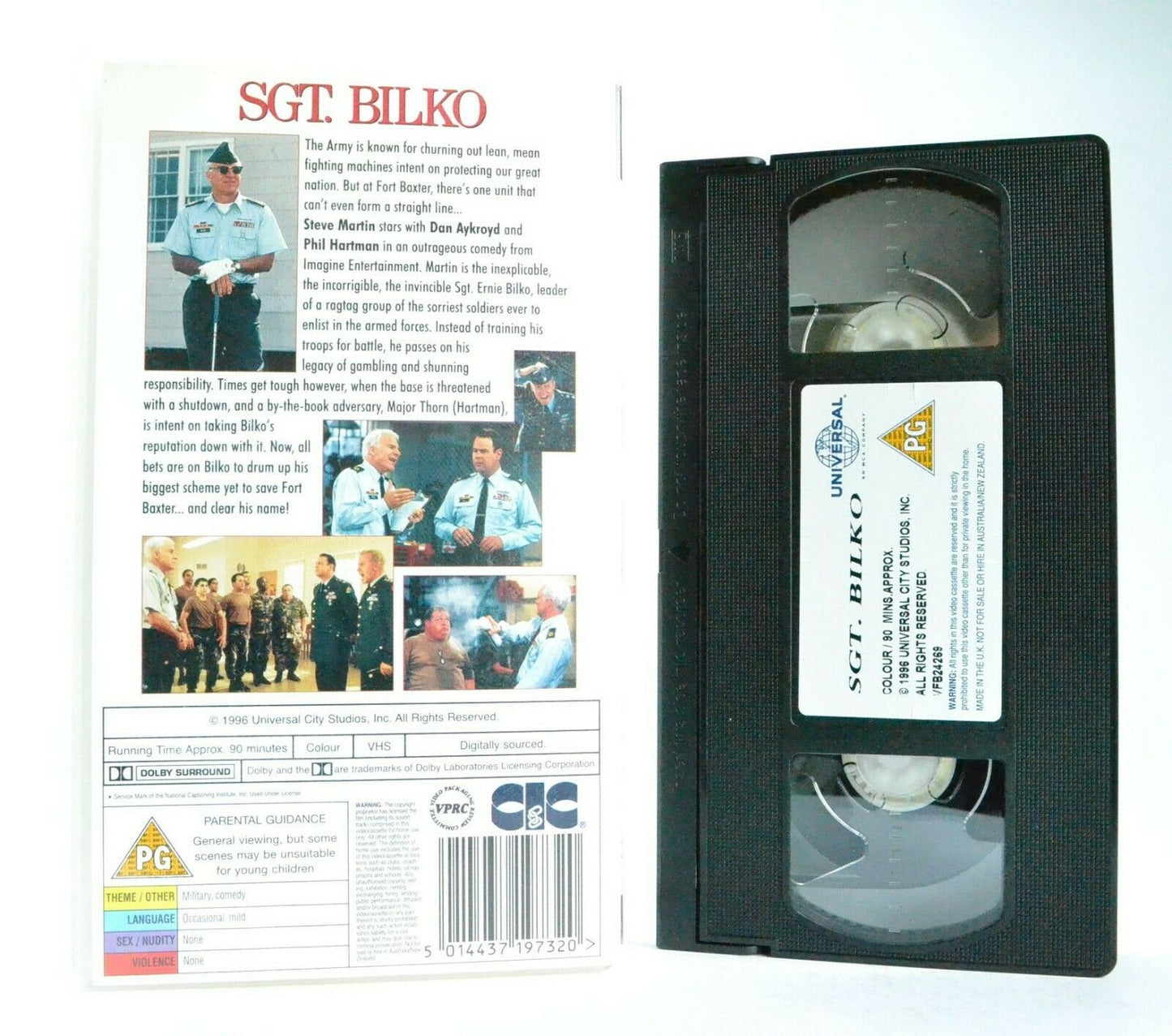 Sgt. Bliko: Based On The Phil Silvers Show - (1996) Comedy - Steve Martin - VHS-