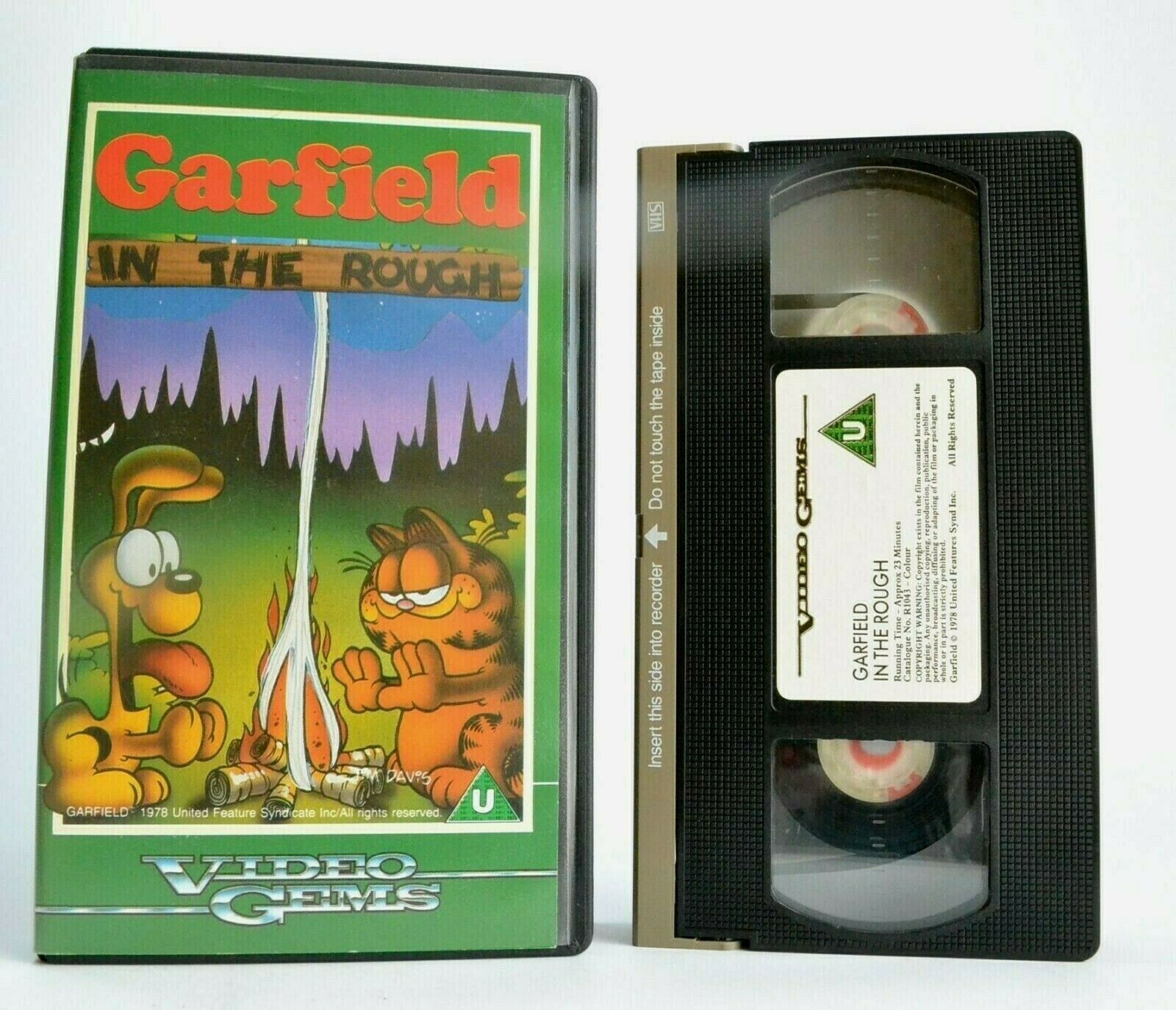 Garfield: In The Rough - Retro 80's - Feline Adventures - Cat - Kids - Pal VHS-