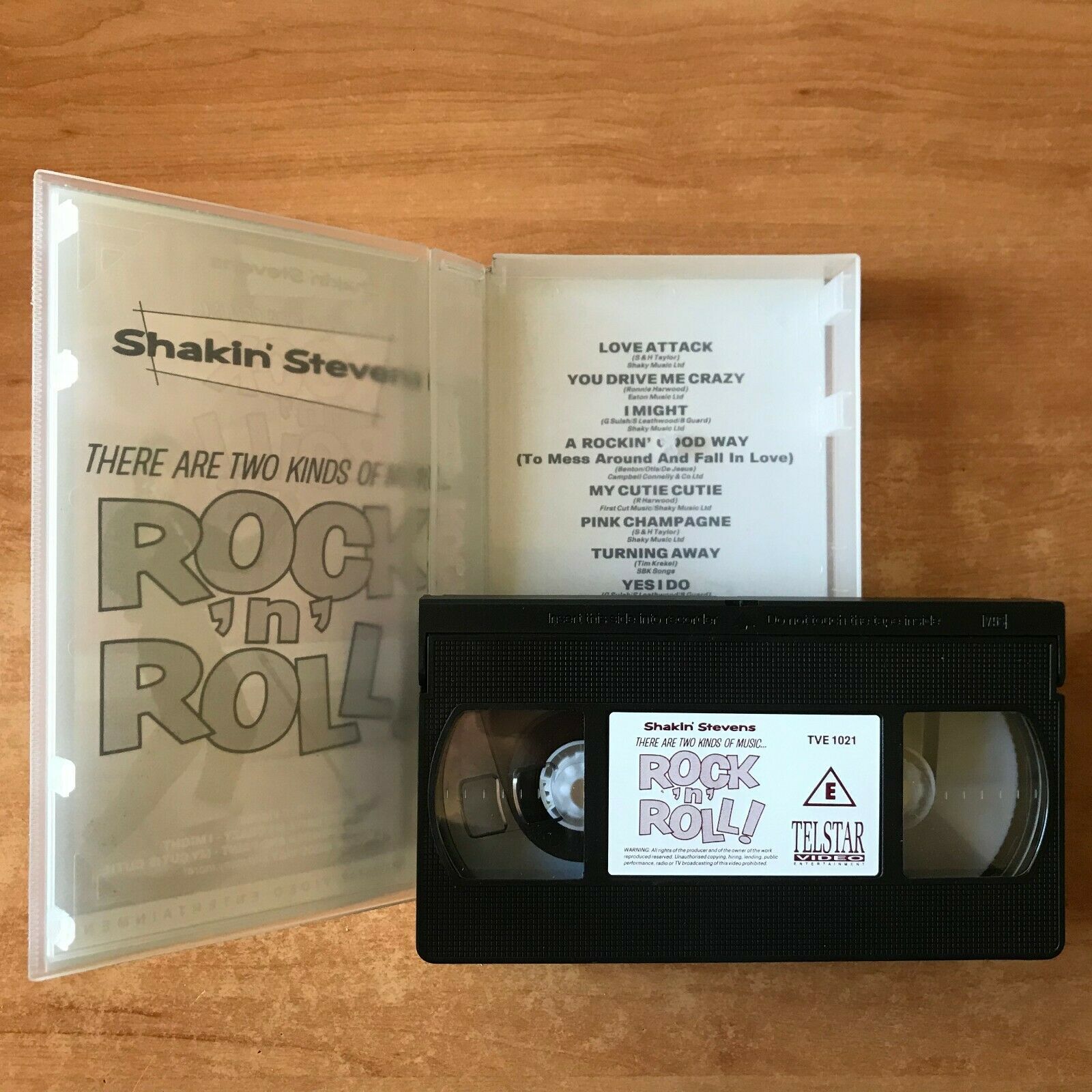 Shakin' Stevens: Rock 'N' Roll: "Love Attack" / "Pink Champagne" - Music - VHS-