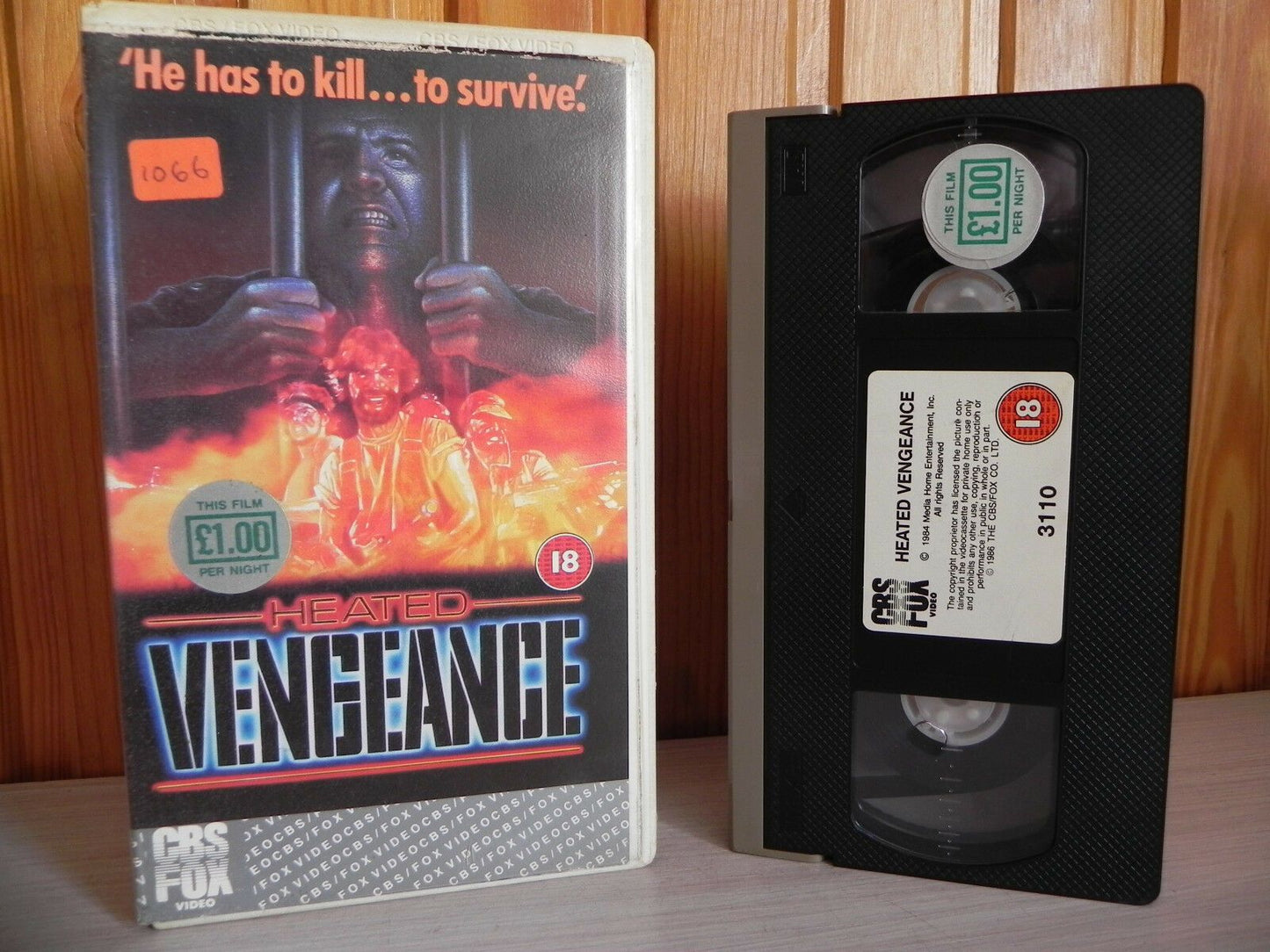 Heated Vengeance - Hardcore Mass Artillery Showdown - Serious Action - VHS - Golden Class Movies LTD